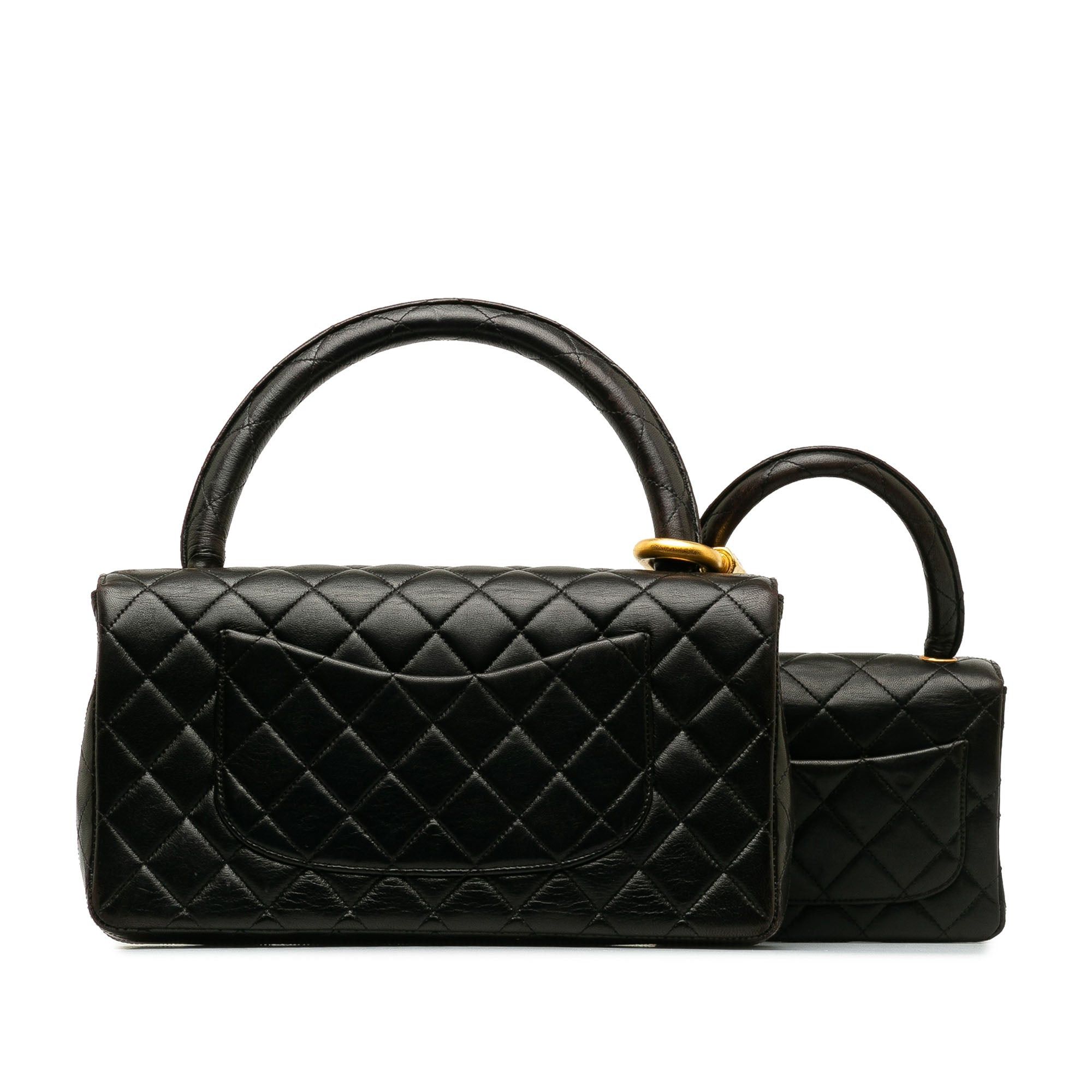 Chanel Chanel Classic Lambskin Kelly Flap Bag Set Black Size ONE SIZE - 3 Thumbnail