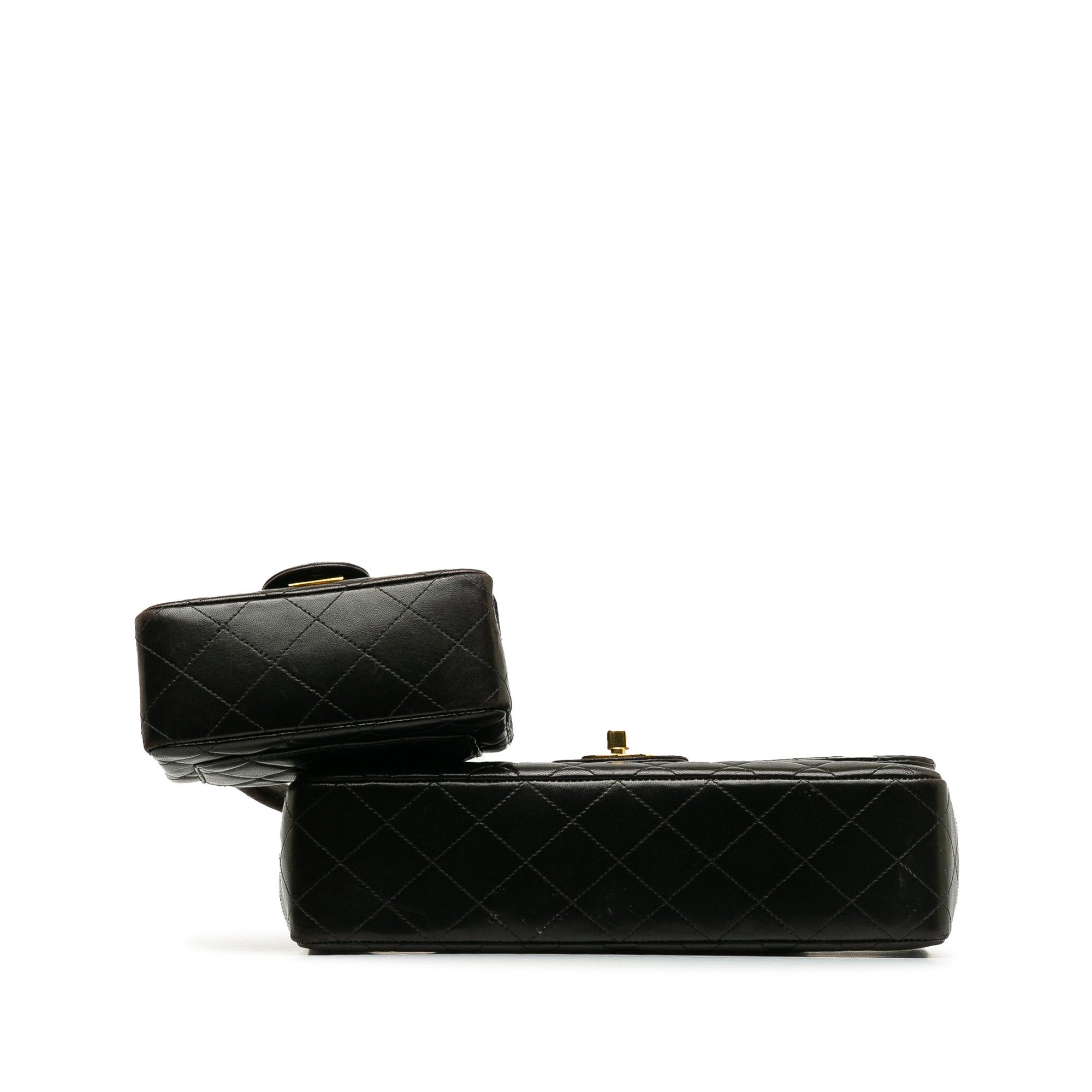 Chanel Chanel Classic Lambskin Kelly Flap Bag Set Black Size ONE SIZE - 4 Thumbnail
