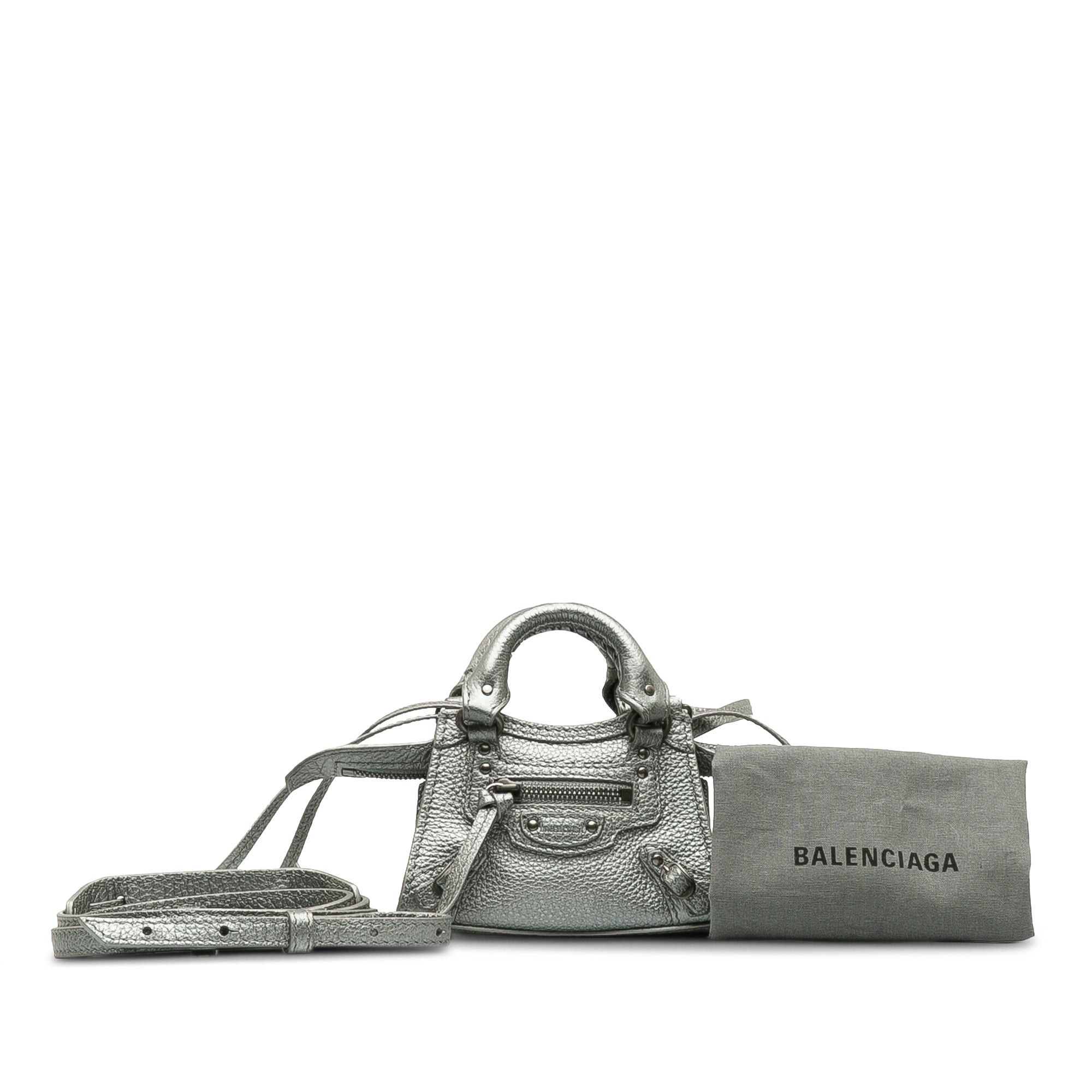 Balenciaga Balenciaga Super Nano Neo Classic City Silver Size ONE SIZE - 10 Thumbnail
