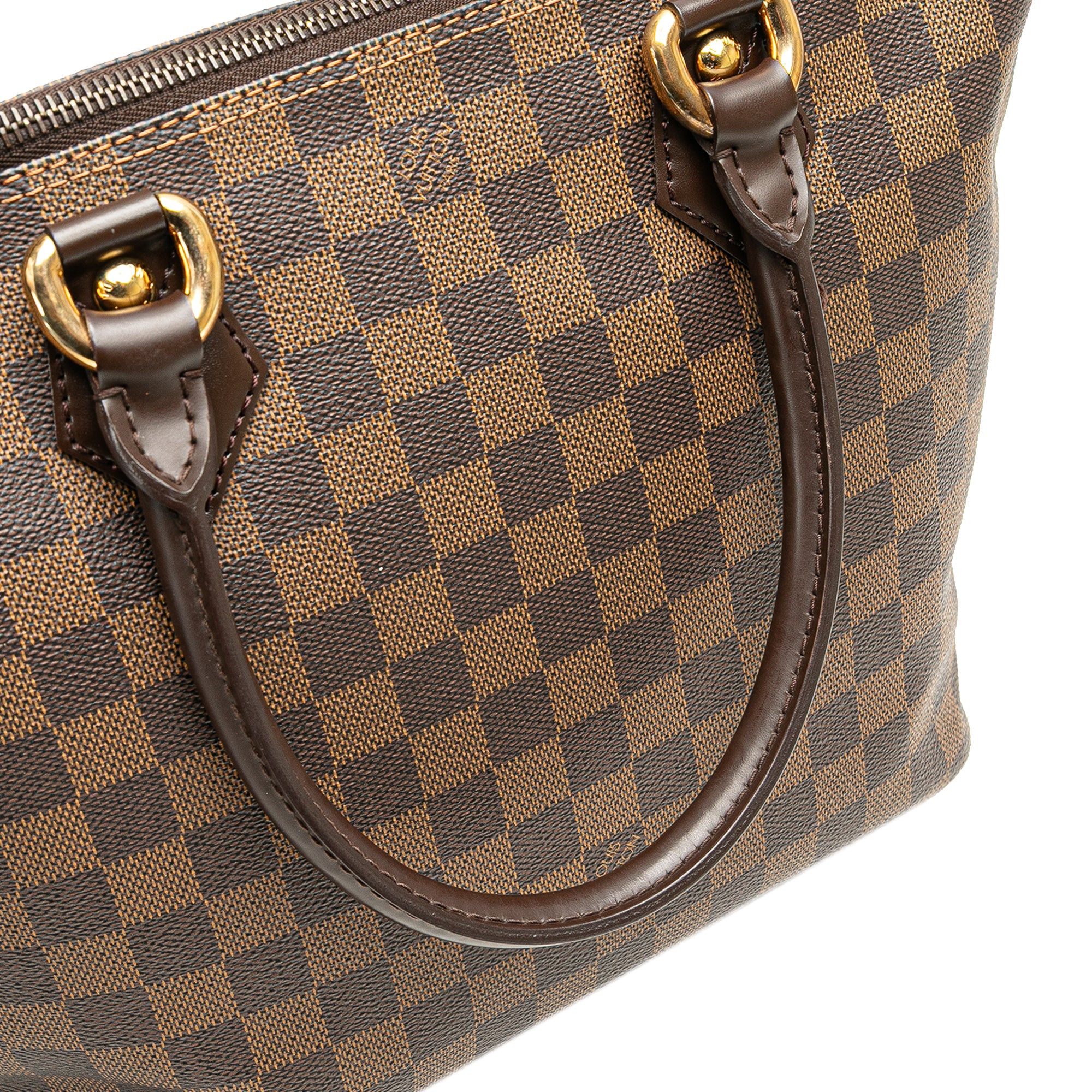 Louis Vuitton Louis Vuitton Damier Ebene Saleya PM Brown Size ONE SIZE - 8 Thumbnail