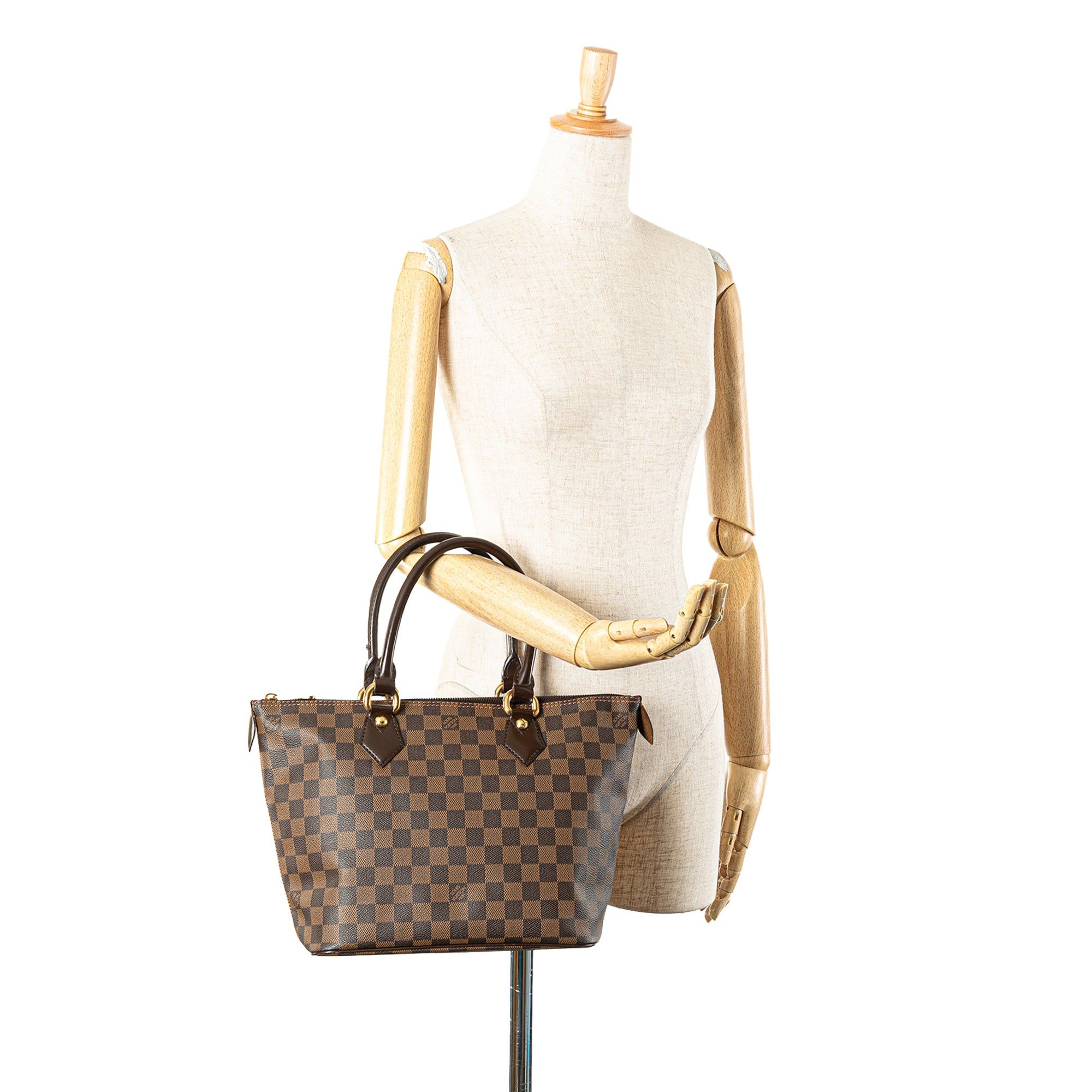 Louis Vuitton Louis Vuitton Damier Ebene Saleya PM Brown Size ONE SIZE - 10 Thumbnail