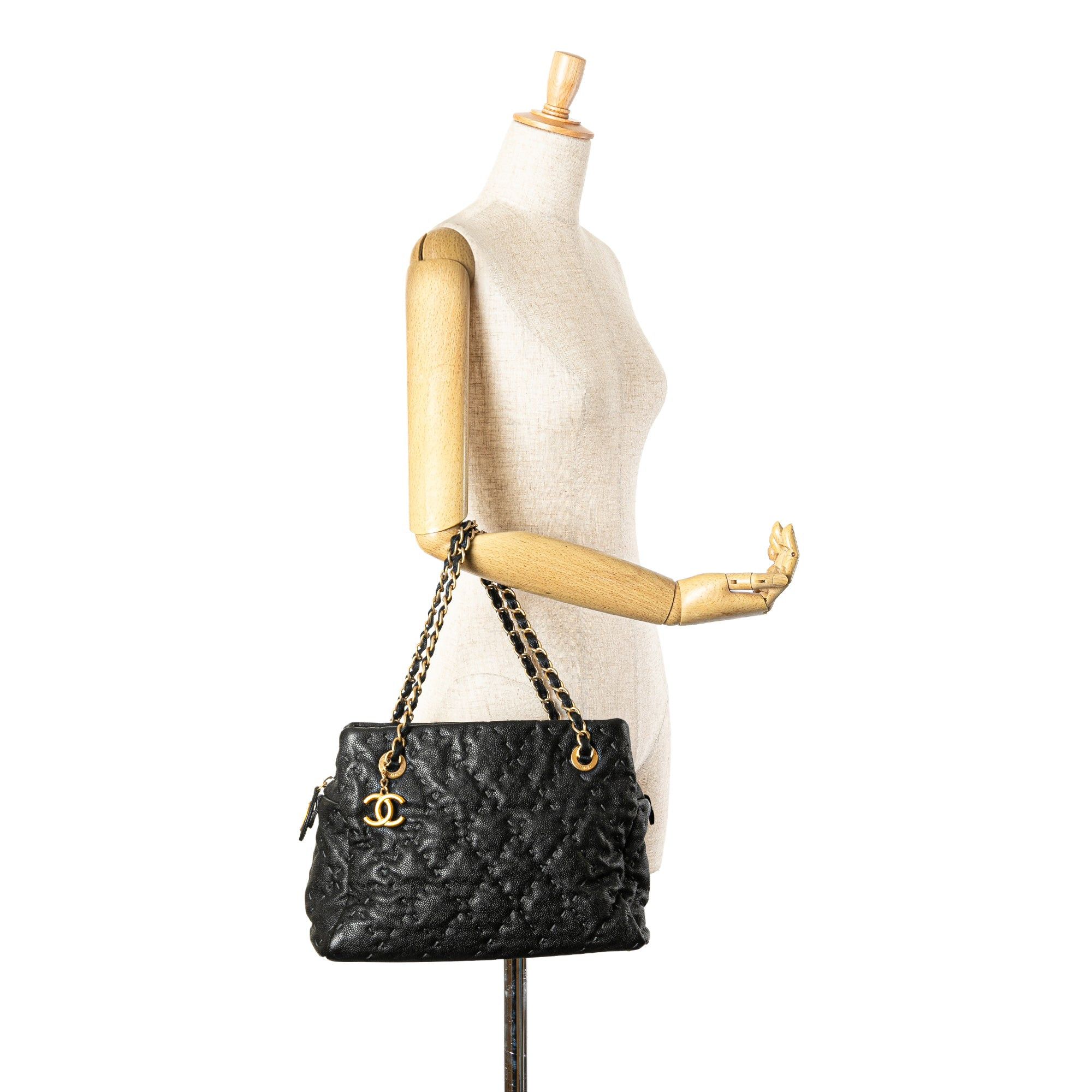 Chanel Chanel CC Caviar Wild Stitch Tote Black Size ONE SIZE - 8 Thumbnail