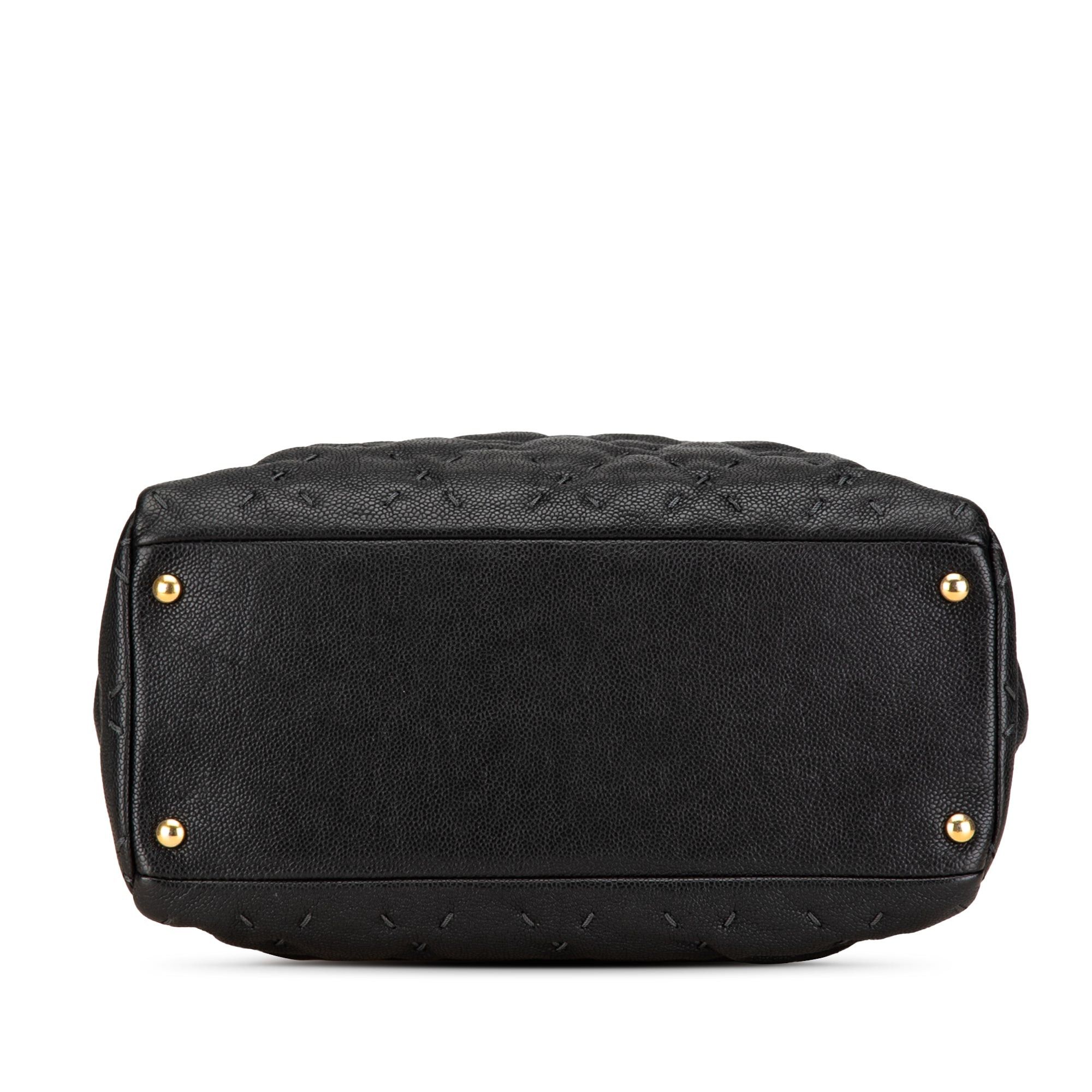 Chanel Chanel CC Caviar Wild Stitch Tote Black Size ONE SIZE - 3 Thumbnail