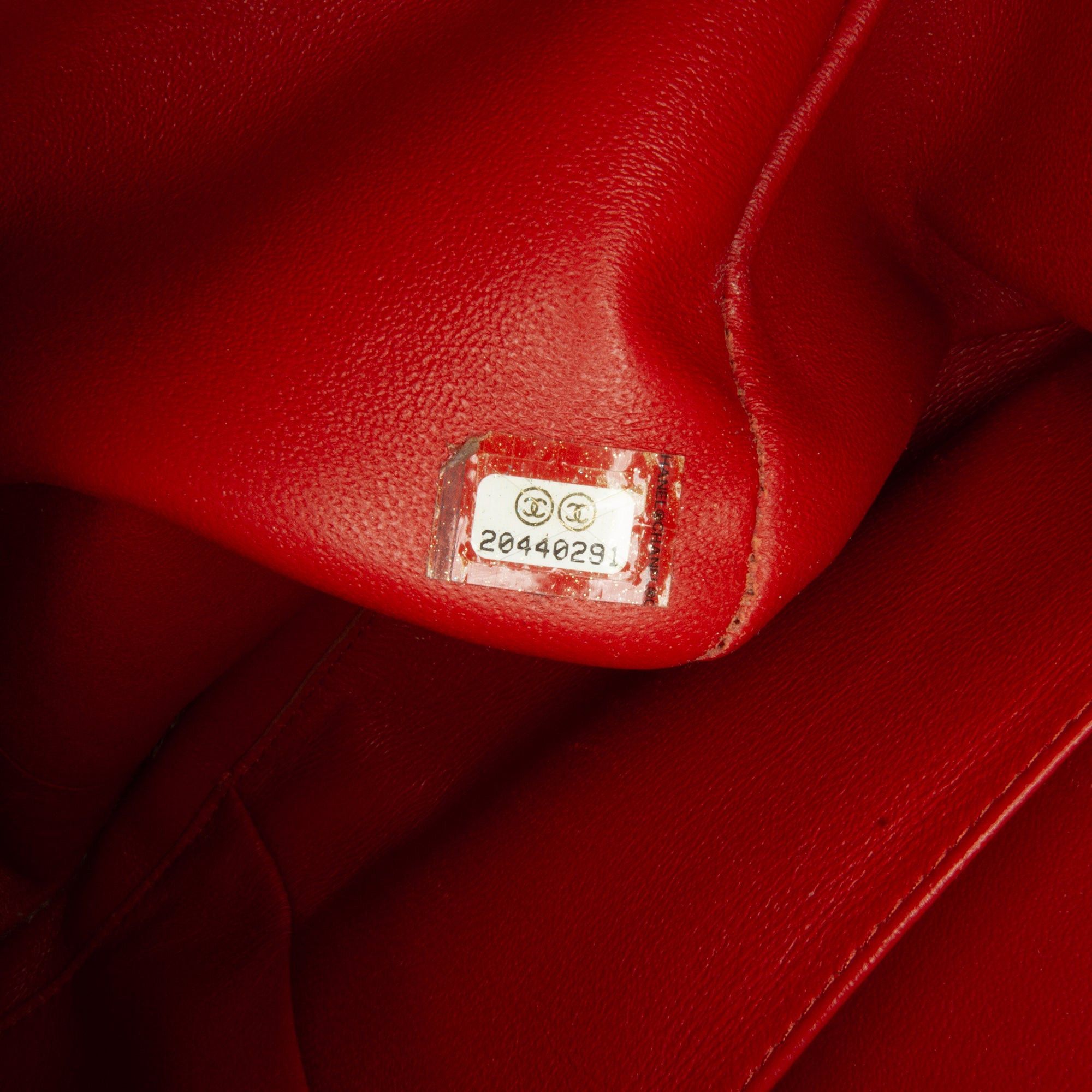 Chanel Chanel Jumbo Classic Lambskin Double Flap Orange Size ONE SIZE - 8 Thumbnail
