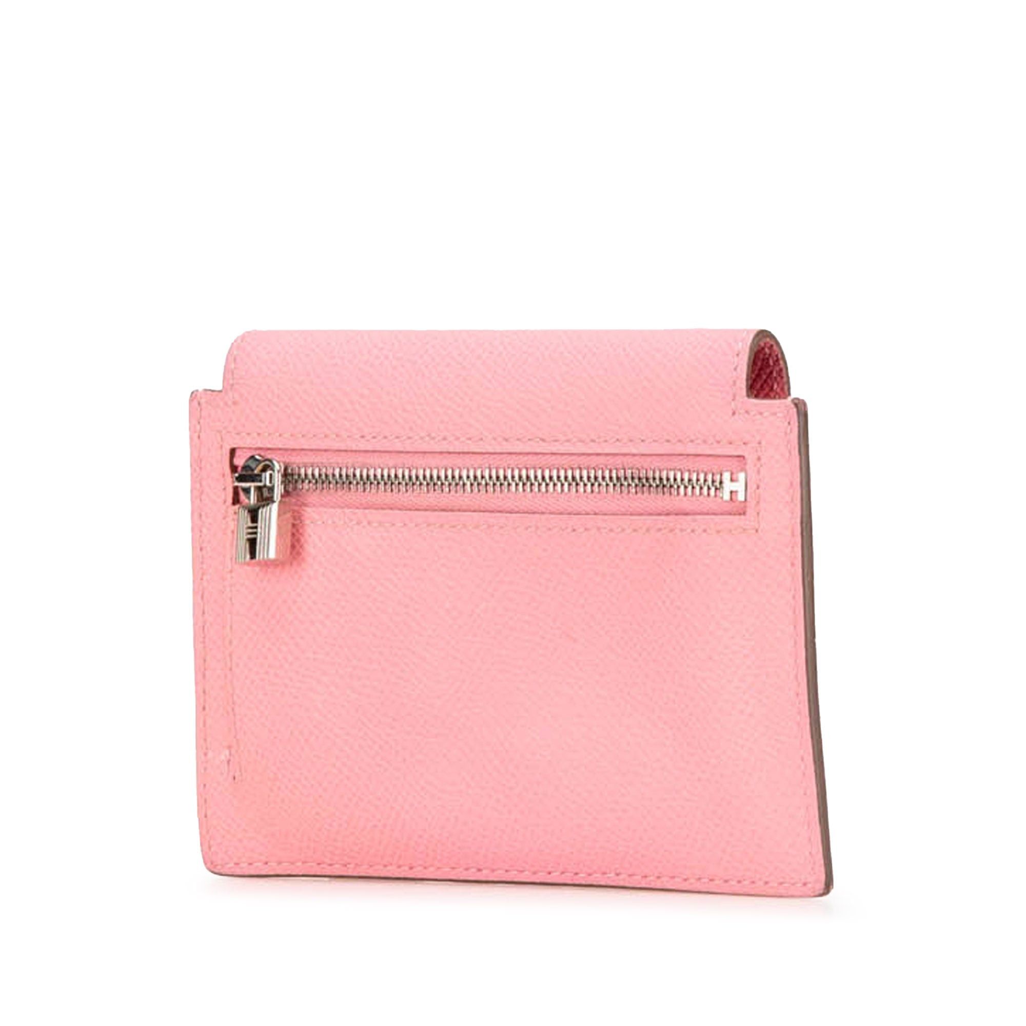 Hermes Hermès Epsom Kelly Pocket Compact Wallet Pink Size ONE SIZE - 2 Thumbnail