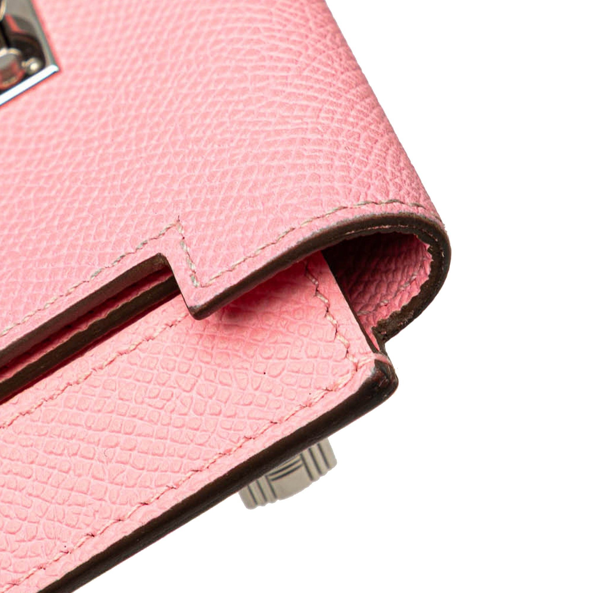 Hermes Hermès Epsom Kelly Pocket Compact Wallet Pink Size ONE SIZE - 13 Thumbnail