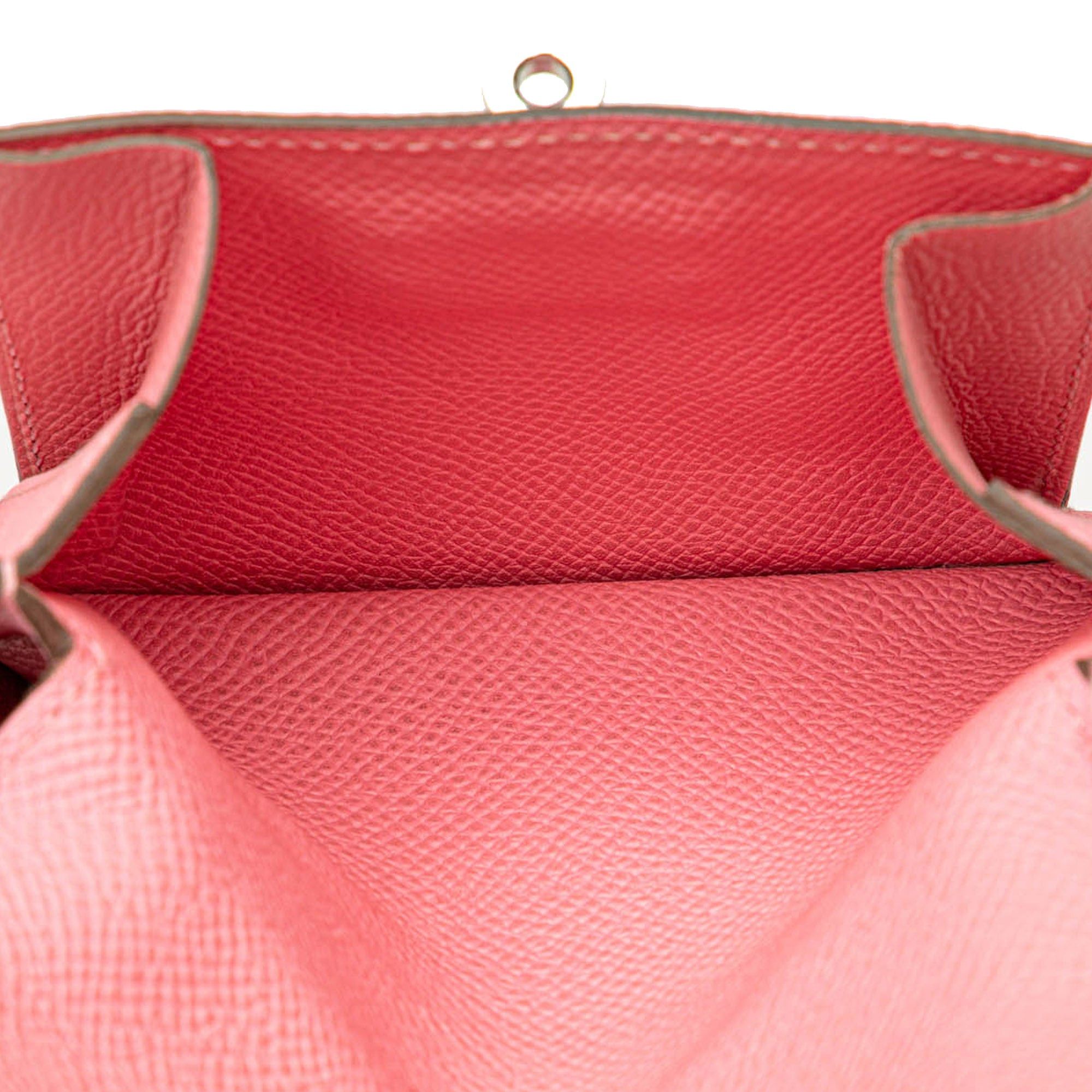 Hermes Hermès Epsom Kelly Pocket Compact Wallet Pink Size ONE SIZE - 4 Thumbnail