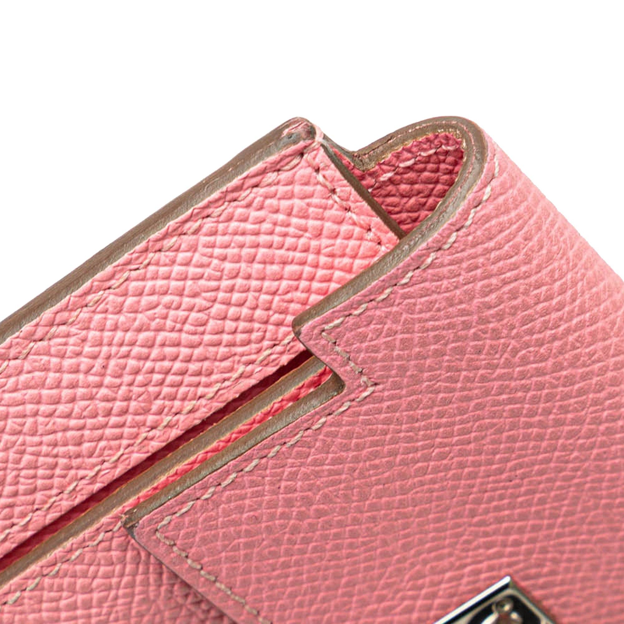 Hermes Hermès Epsom Kelly Pocket Compact Wallet Pink Size ONE SIZE - 10 Thumbnail