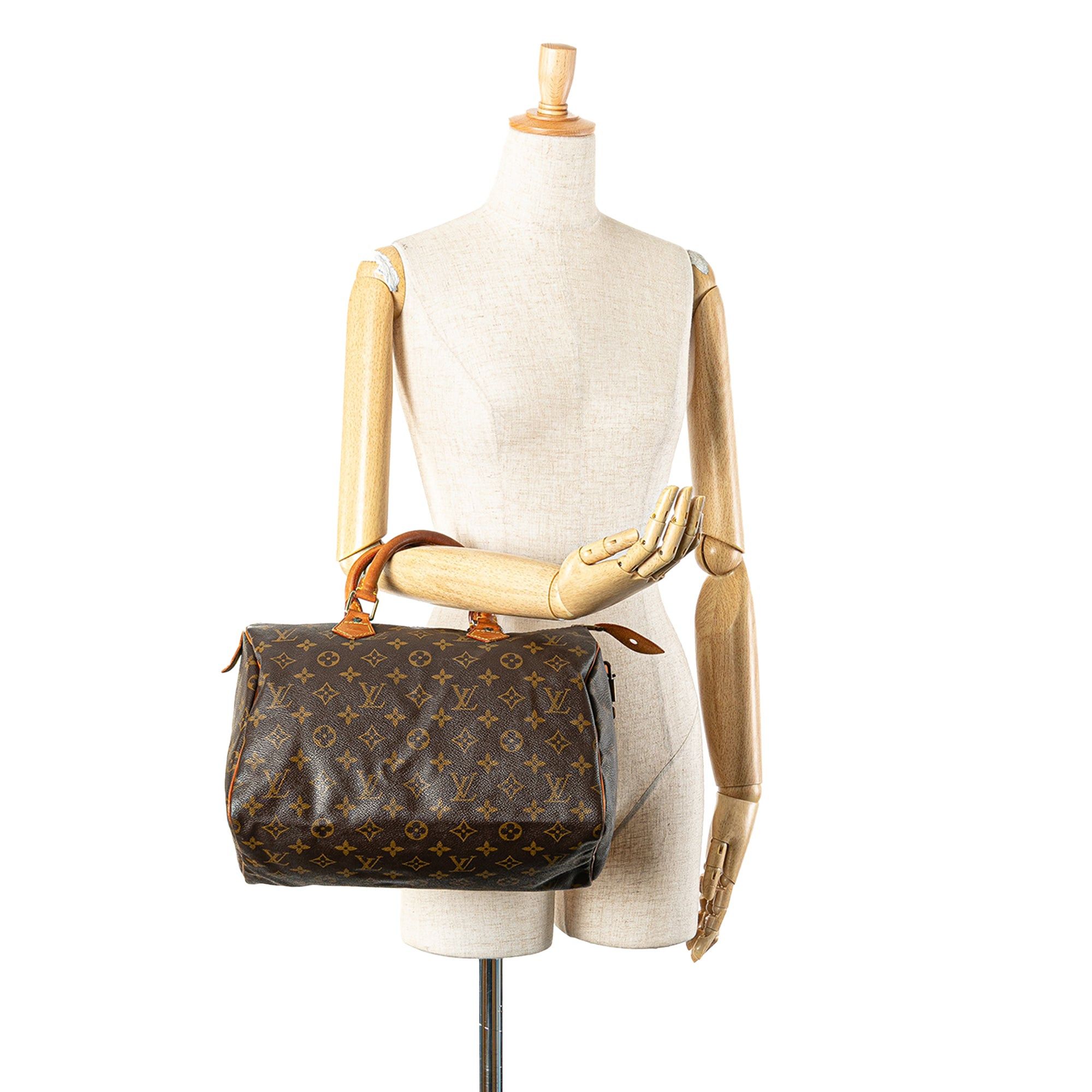 Louis Vuitton Louis Vuitton Monogram Speedy 30 Brown Size ONE SIZE - 13 Thumbnail