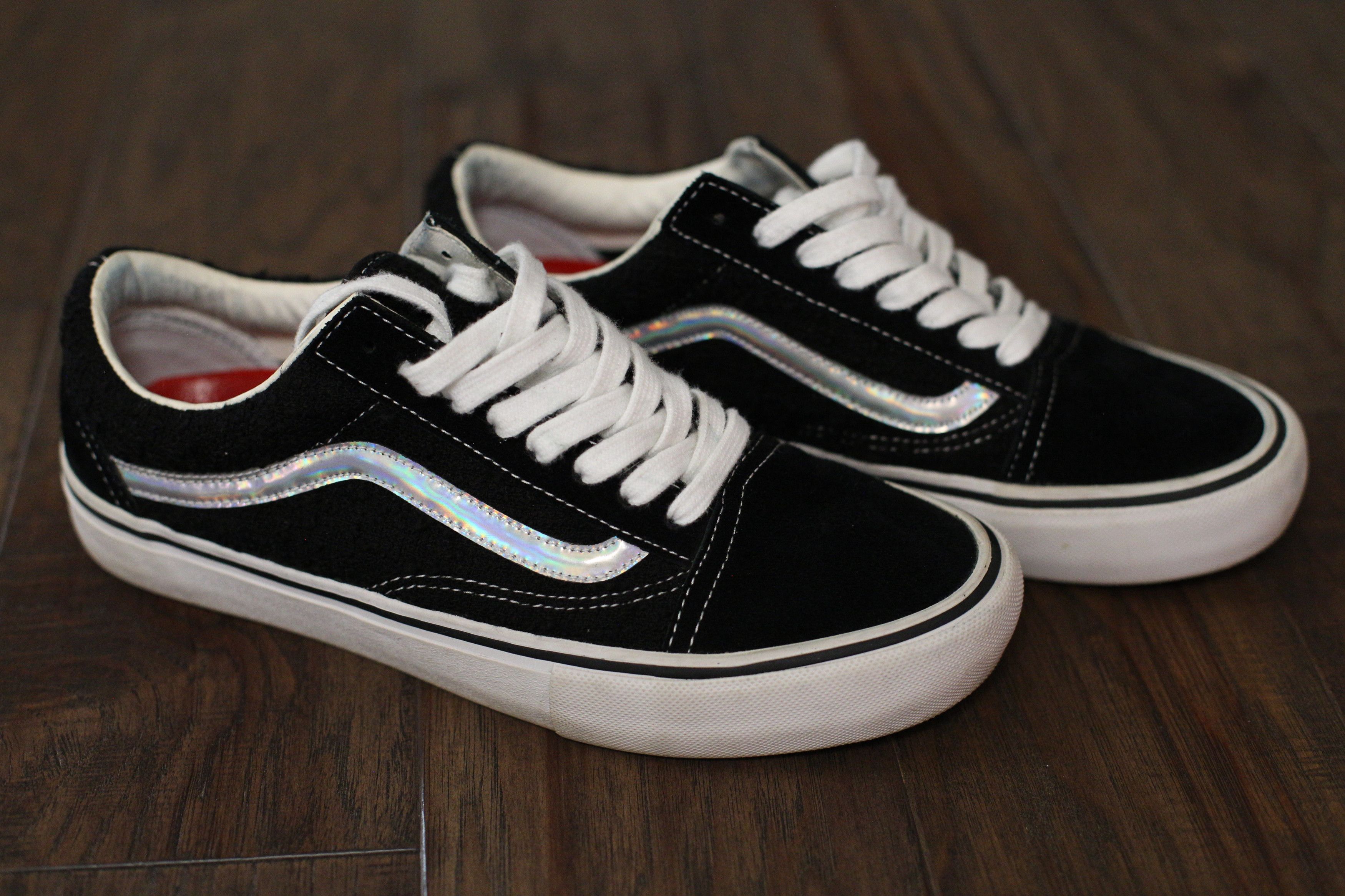 Iridescent vans supreme best sale
