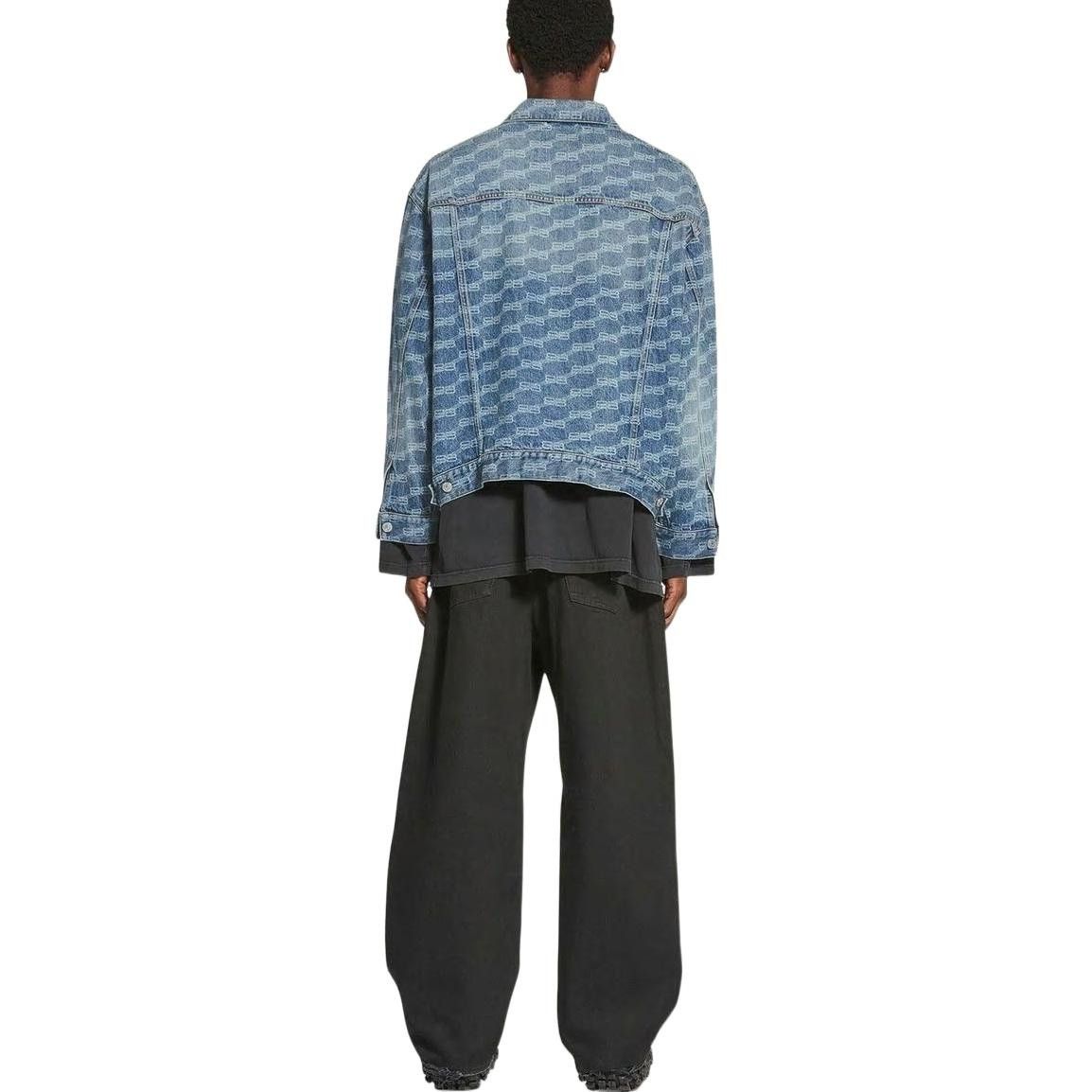 Balenciaga Balenciaga BB Monogram Large Fit Jacket 'Blue' Size US XS / EU 42 / 0 - 3 Thumbnail