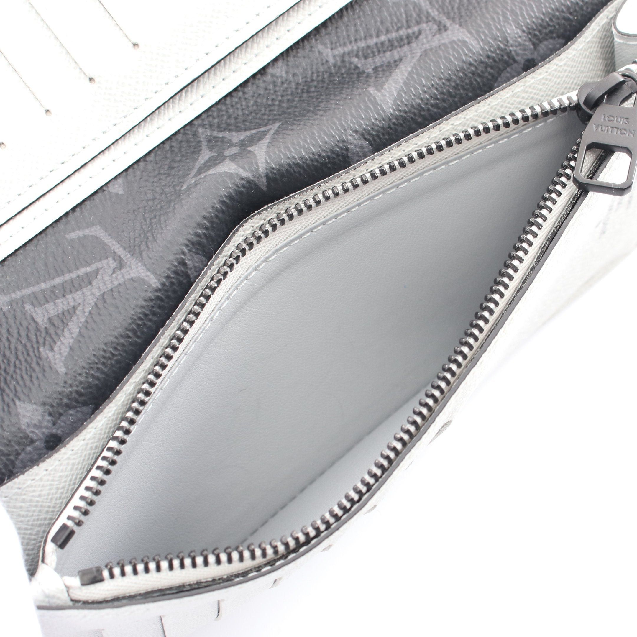 Louis Vuitton Louis Vuitton Portefeuil Brother Epi Monogram Eclipse Bi-Fold Long Wallet Leather Navy Light Gray Black Size ONE SIZE - 5 Thumbnail
