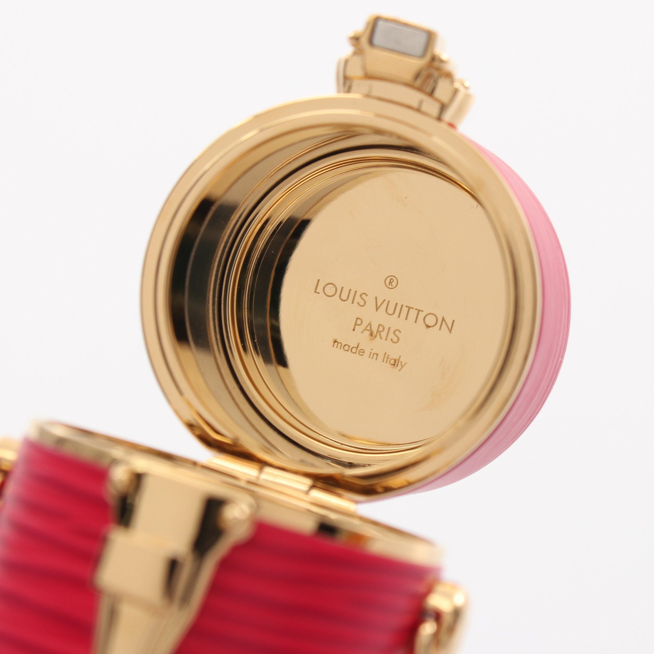 Louis Vuitton Louis Vuitton Lipstick Case Epi Accessory Leather Pink Gold With Chain Strap Size ONE SIZE - 4 Thumbnail