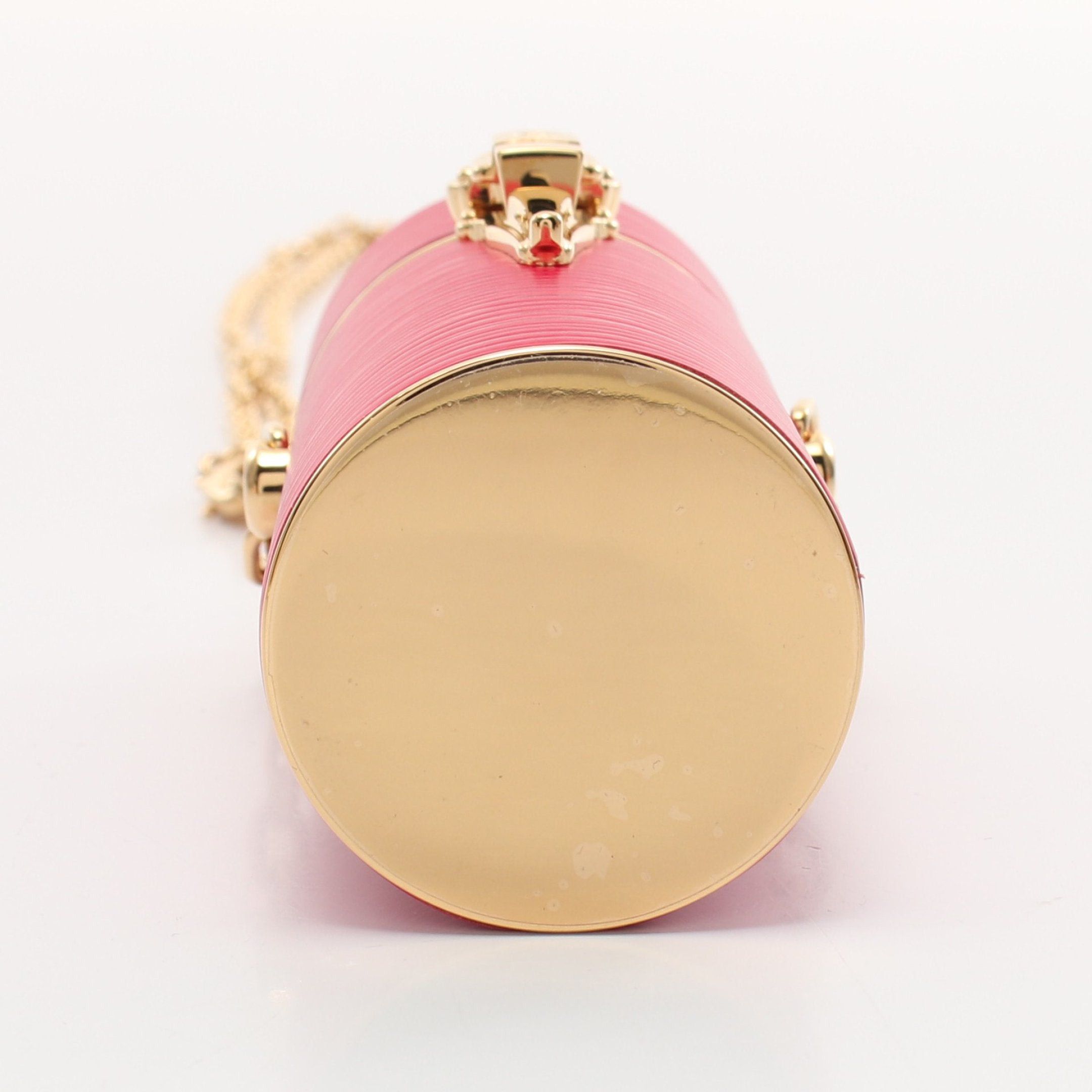 Louis Vuitton Louis Vuitton Lipstick Case Epi Accessory Leather Pink Gold With Chain Strap Size ONE SIZE - 7 Thumbnail