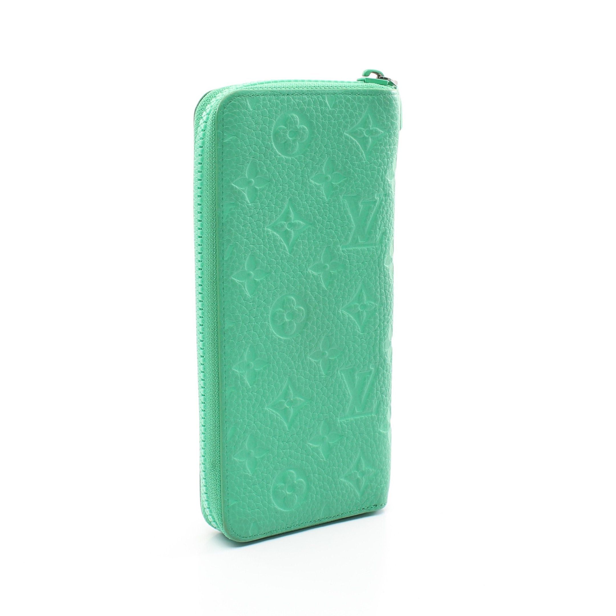 Louis Vuitton Louis Vuitton Zippy Wallet Vertical Monogram Veil Cloak Round Zipper Long Taurillon Leather Green Size ONE SIZE - 2 Thumbnail