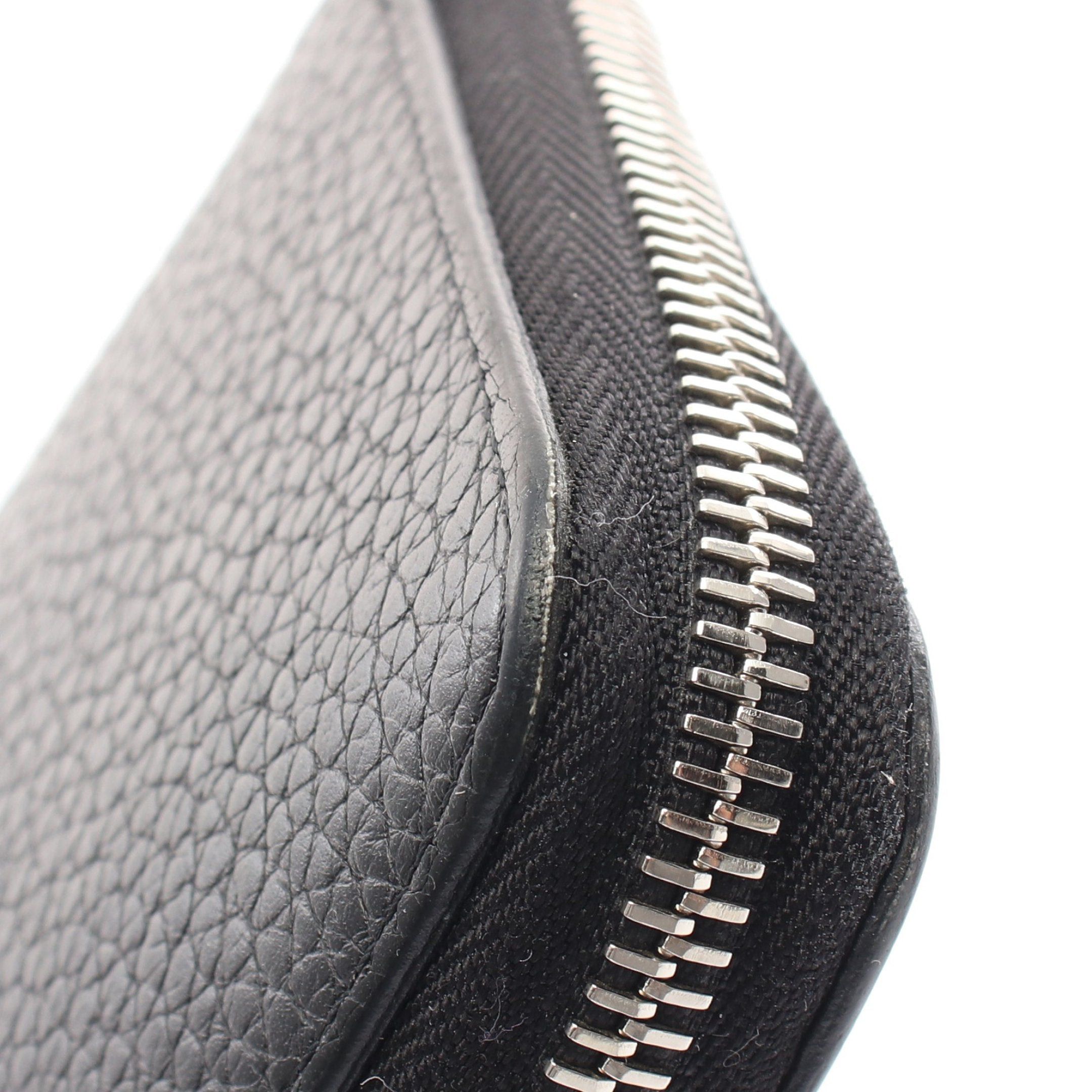 Louis Vuitton Louis Vuitton Zippy Wallet Vertical Round Zipper Long Taurillon Leather Black Size ONE SIZE - 8 Thumbnail
