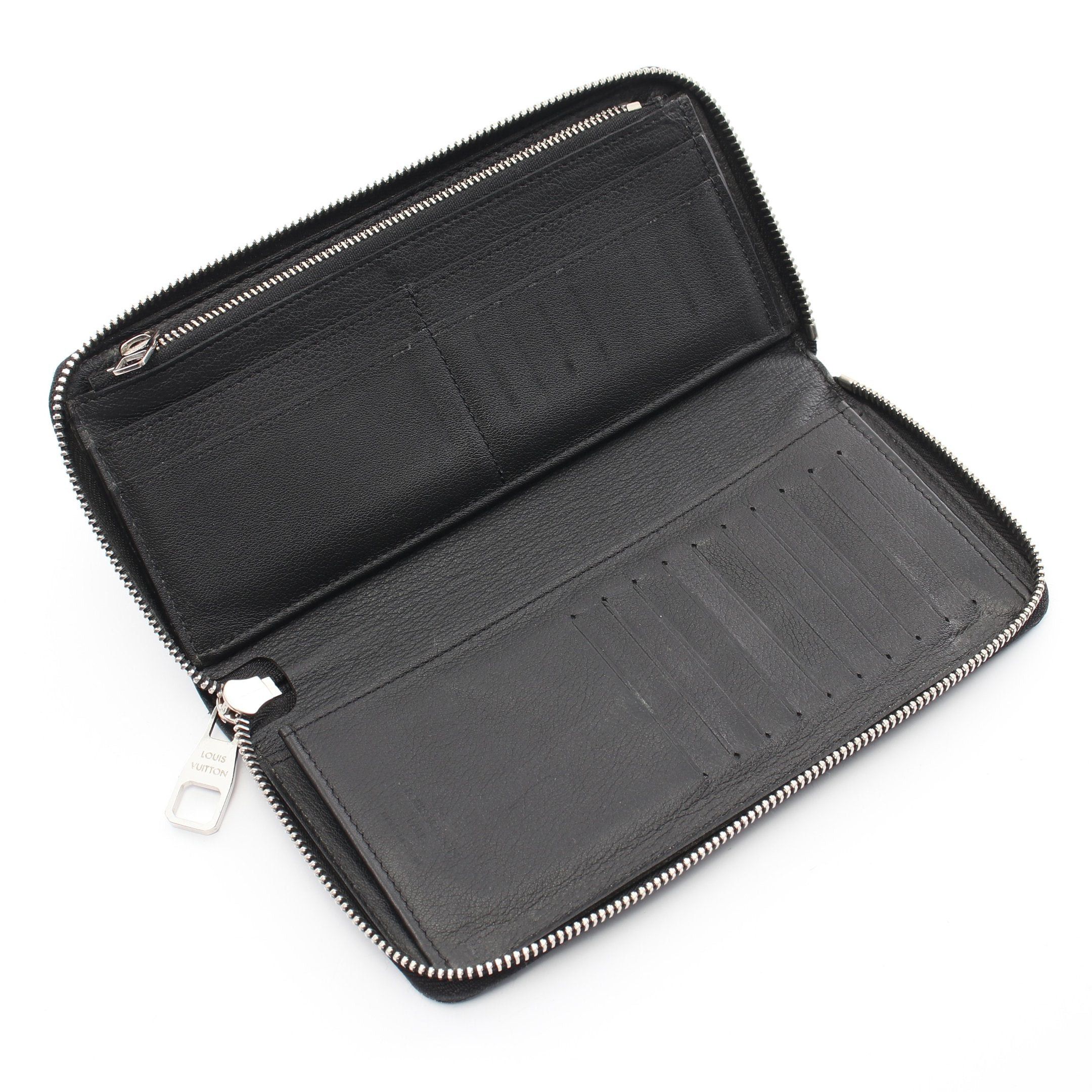 Louis Vuitton Louis Vuitton Zippy Wallet Vertical Round Zipper Long Taurillon Leather Black Size ONE SIZE - 3 Thumbnail