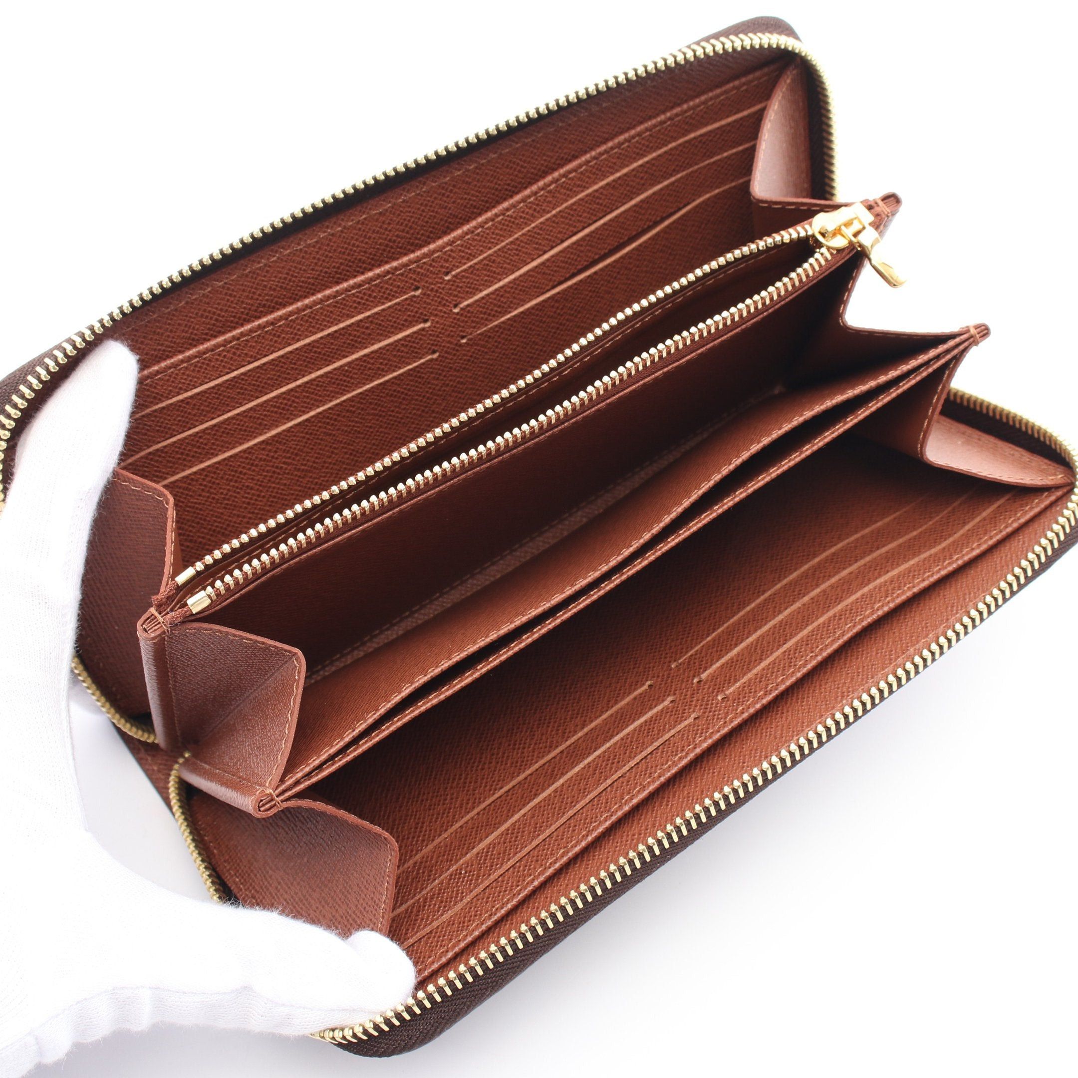 Louis Vuitton Louis Vuitton Zippy Wallet Monogram Round Zipper Long Brown Size ONE SIZE - 3 Thumbnail