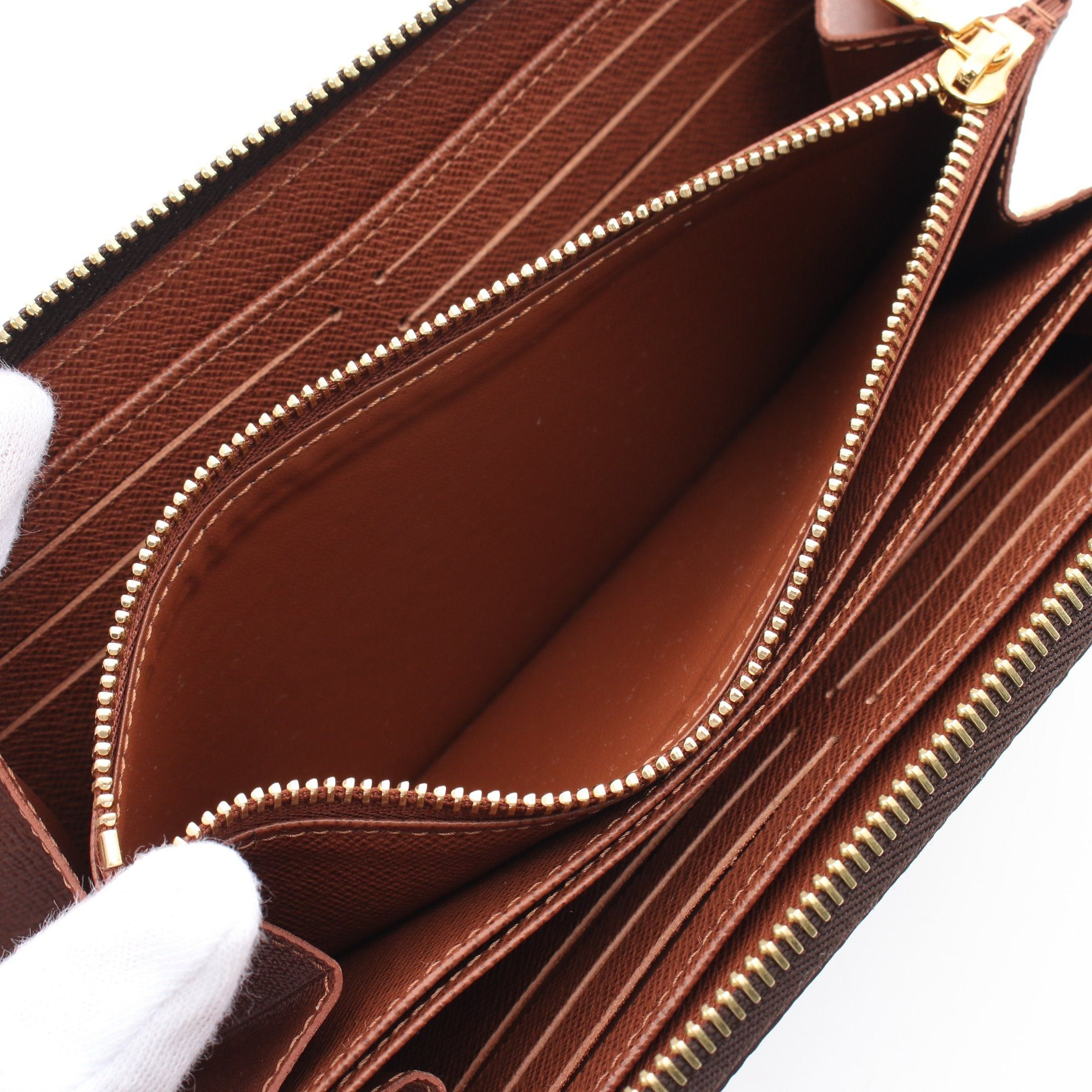 Louis Vuitton Louis Vuitton Zippy Wallet Monogram Round Zipper Long Brown Size ONE SIZE - 5 Thumbnail