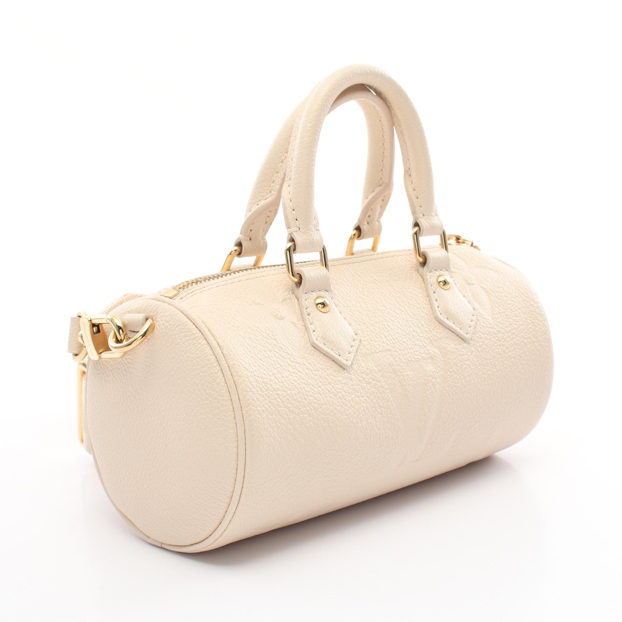 Louis Vuitton Louis Vuitton Papillon Bb Monogram Empreinte Claim Handbag Leather Ivory Size ONE SIZE - 2 Thumbnail