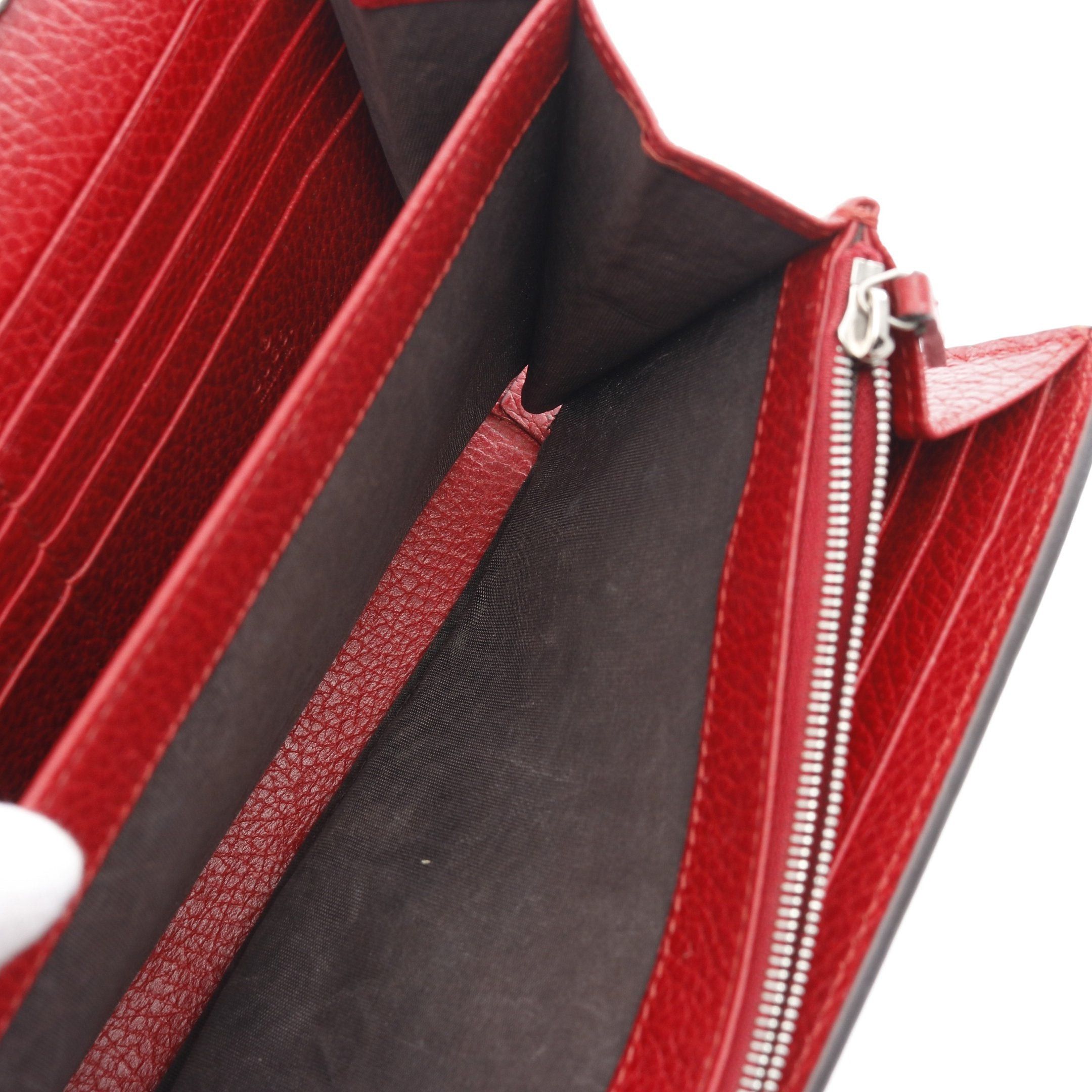 Gucci Gucci Dionysus Chain Wallet Leather Red Size ONE SIZE - 10 Thumbnail