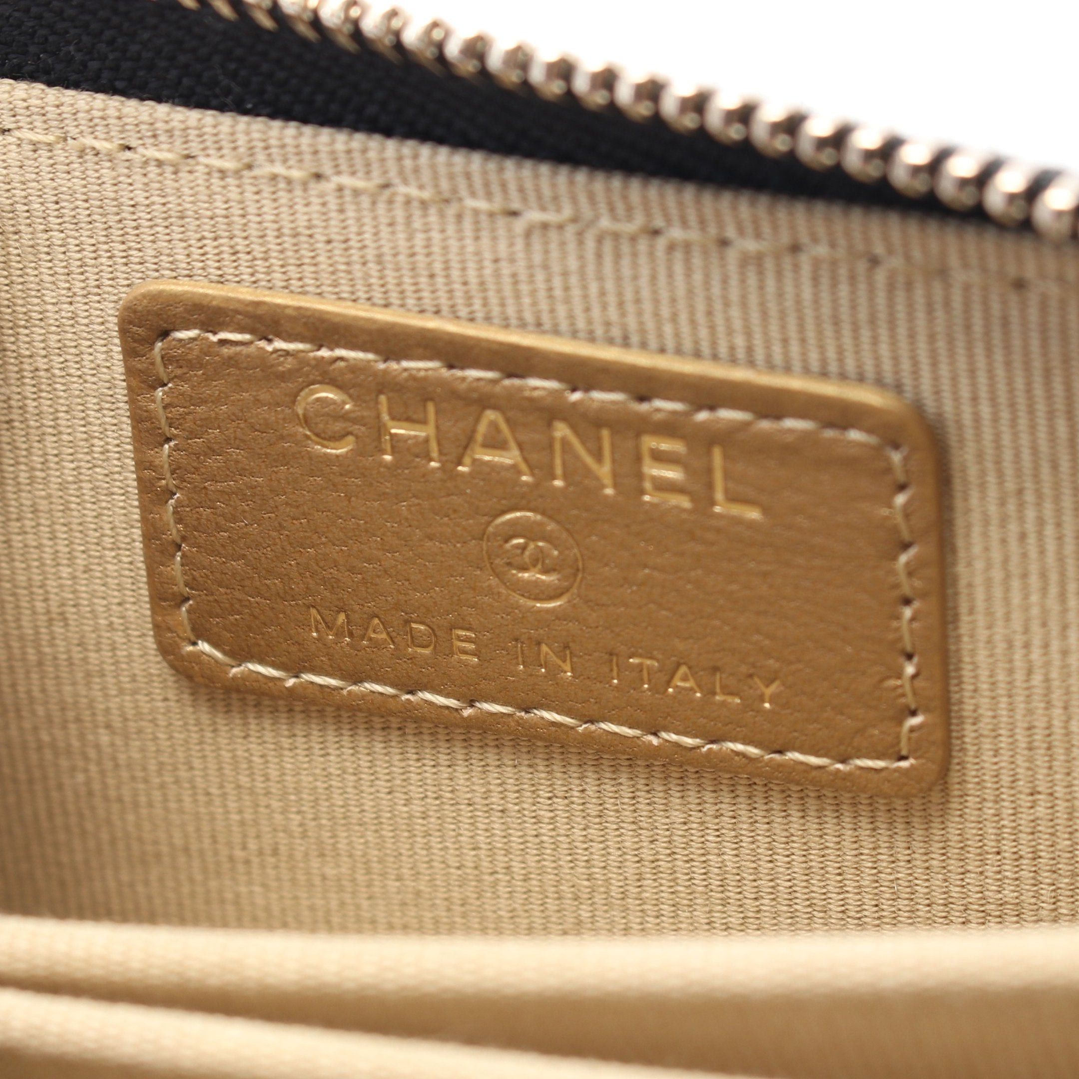 Chanel Chanel Matelasse Mini Chain Wallet Lambskin Black Gold Hardware Size ONE SIZE - 4 Thumbnail
