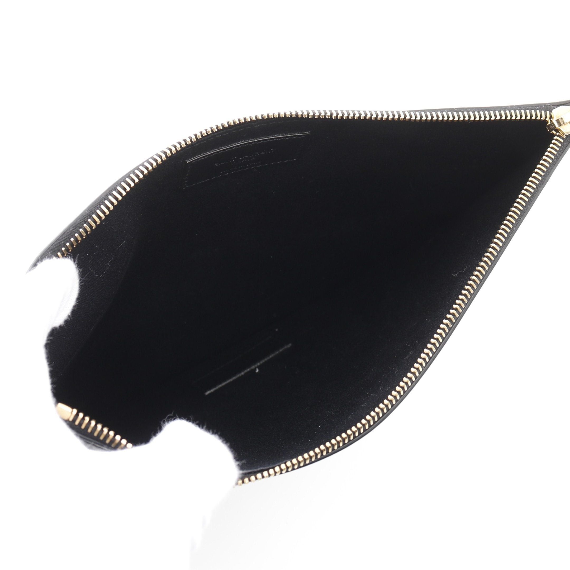 Yves Saint Laurent Yves Saint Laurent Clutch Bag Leather Black Size ONE SIZE - 3 Thumbnail