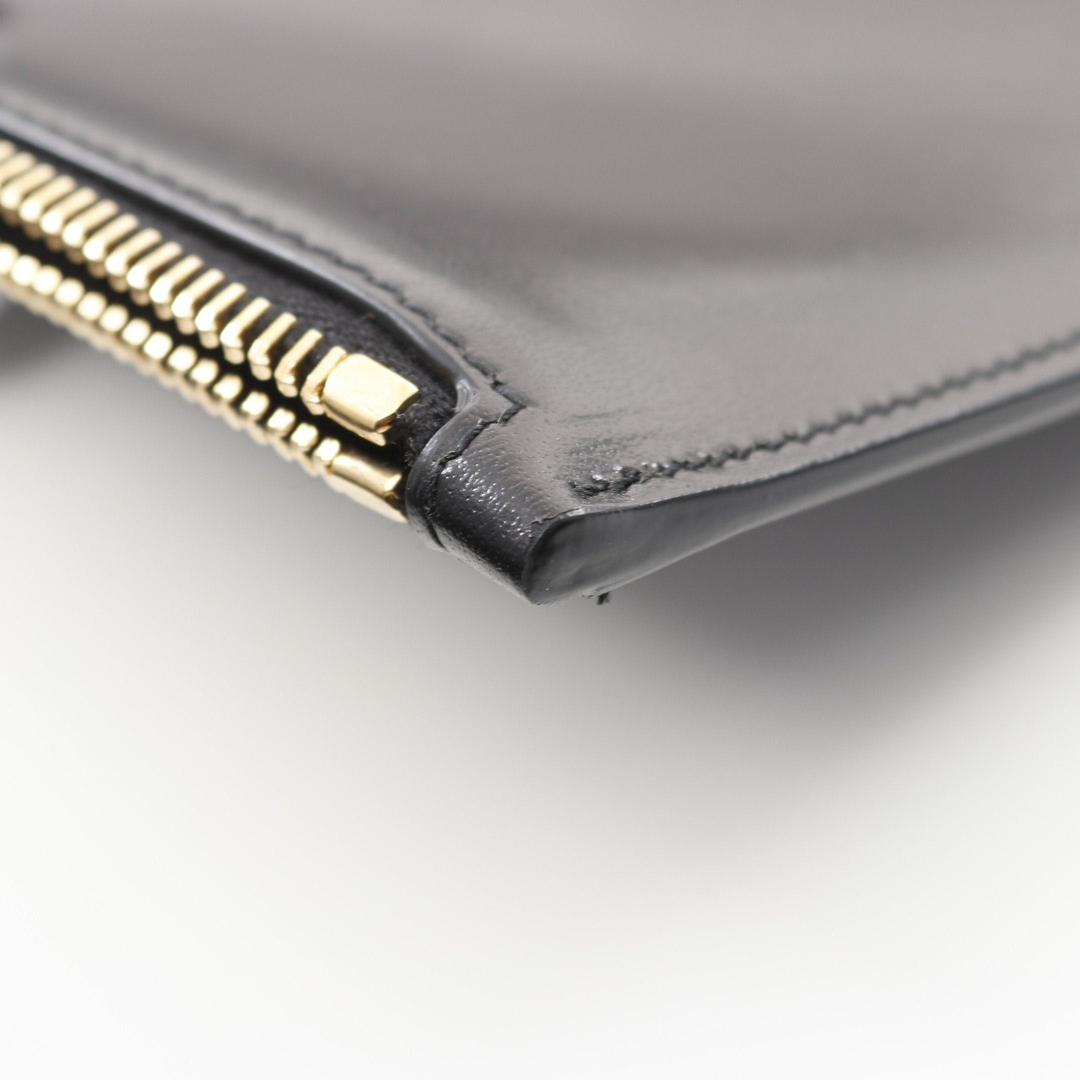 Yves Saint Laurent Yves Saint Laurent Clutch Bag Leather Black Size ONE SIZE - 7 Thumbnail