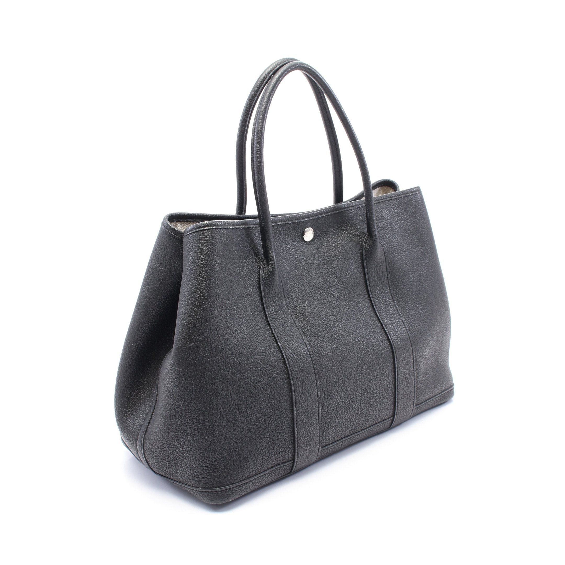 Hermes Hermes Garden Party Pm Handbag Tote Bag Negonda Leather Black Silver Hardware A Stamp Size ONE SIZE - 2 Thumbnail
