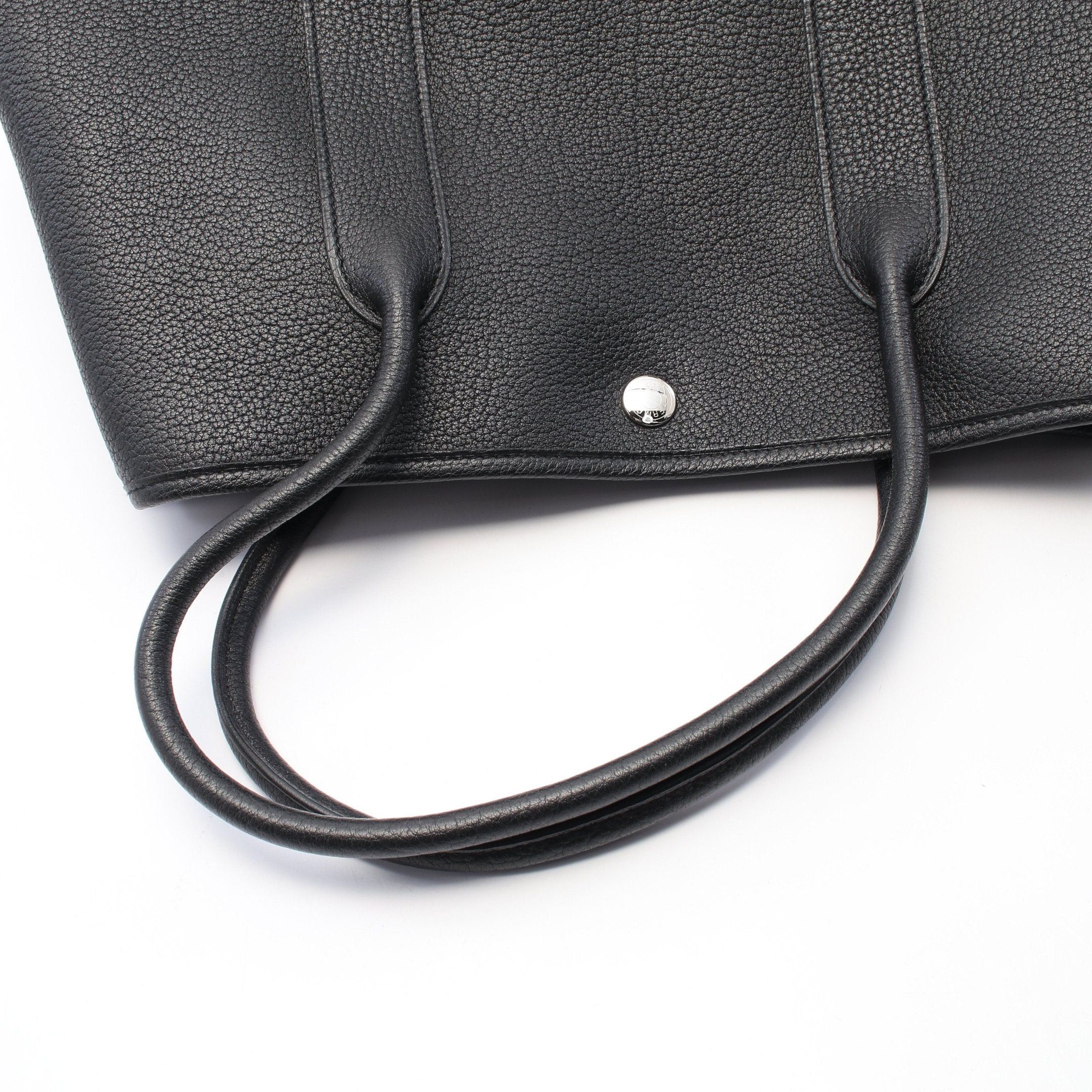 Hermes Hermes Garden Party Pm Handbag Tote Bag Negonda Leather Black Silver Hardware A Stamp Size ONE SIZE - 8 Thumbnail