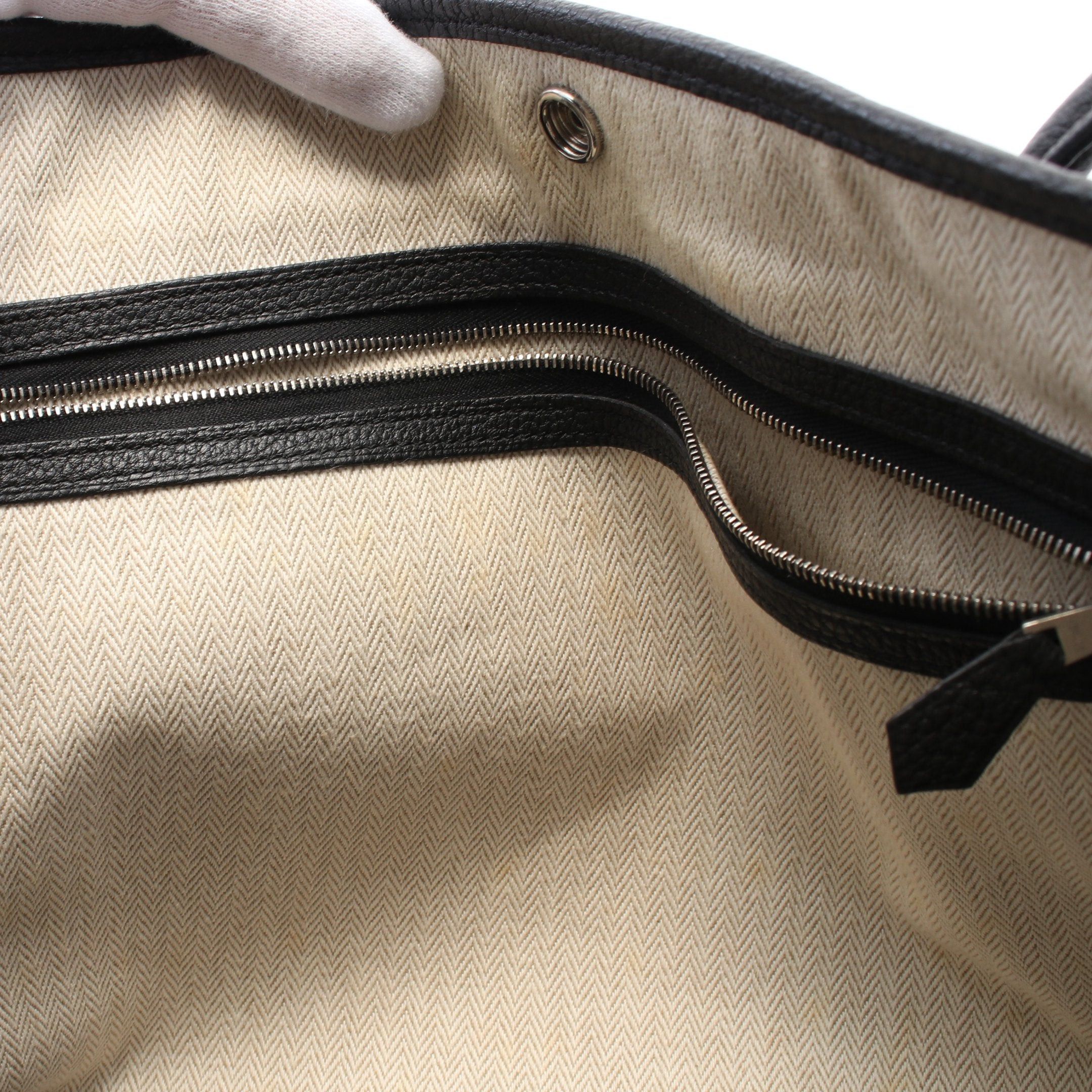 Hermes Hermes Garden Party Pm Handbag Tote Bag Negonda Leather Black Silver Hardware A Stamp Size ONE SIZE - 6 Thumbnail