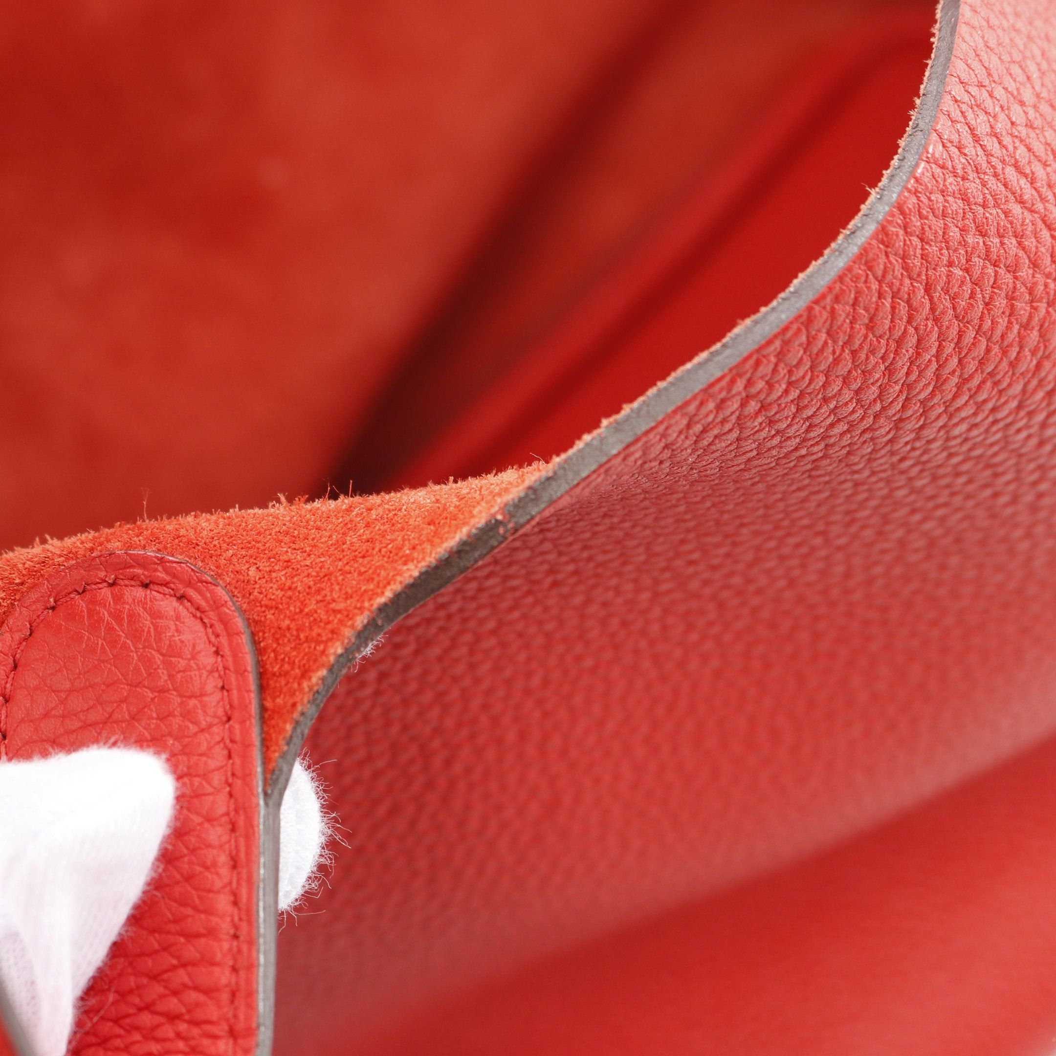 Hermes Hermes Picotan Lock Pm Rouge Tomato Handbag Clemence Leather Red Gold Hardware Y Stamp Size ONE SIZE - 6 Thumbnail