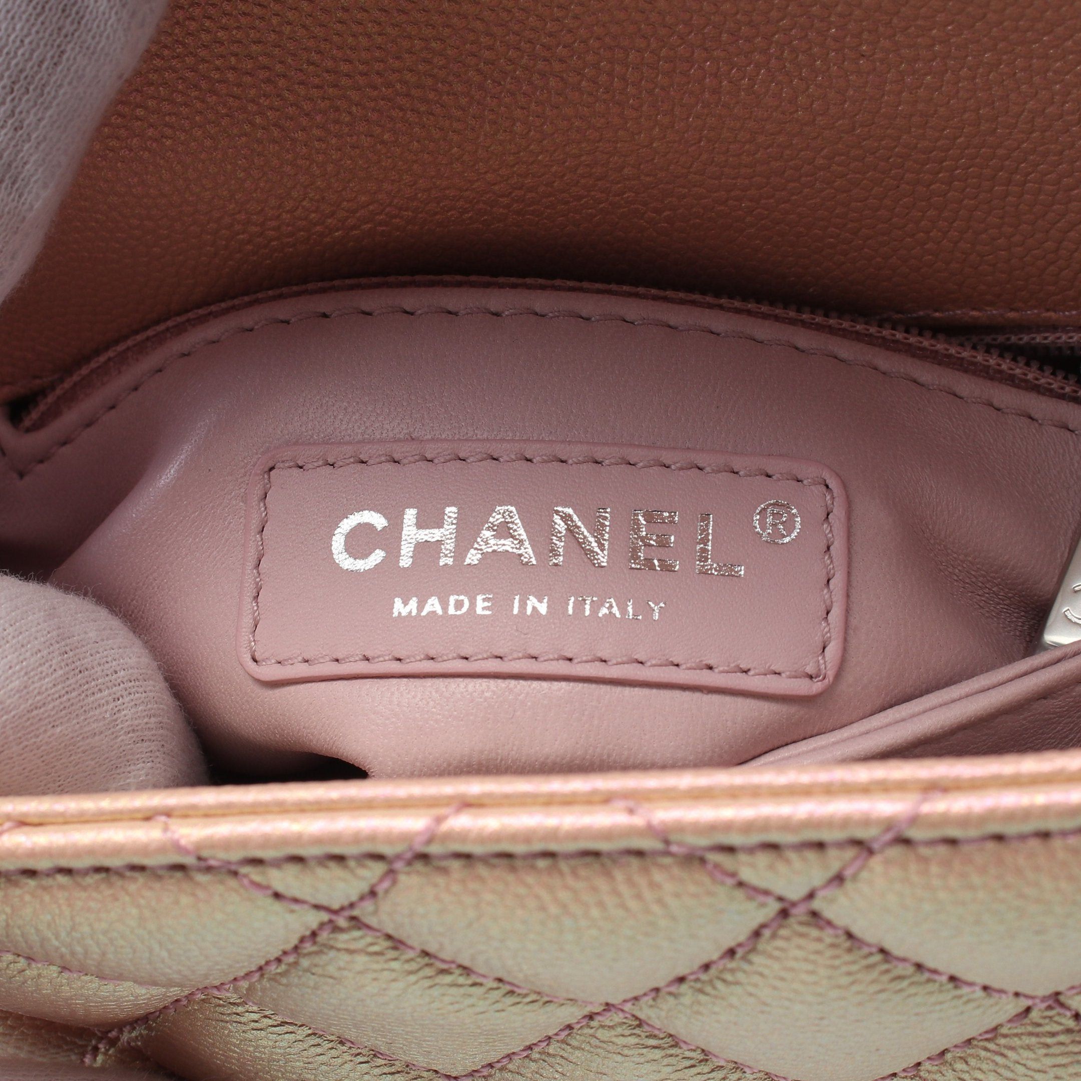 Chanel Chanel Coco Handle Xxs Top Handbag Leather Pink Silver Hardware Metallic Size ONE SIZE - 4 Thumbnail