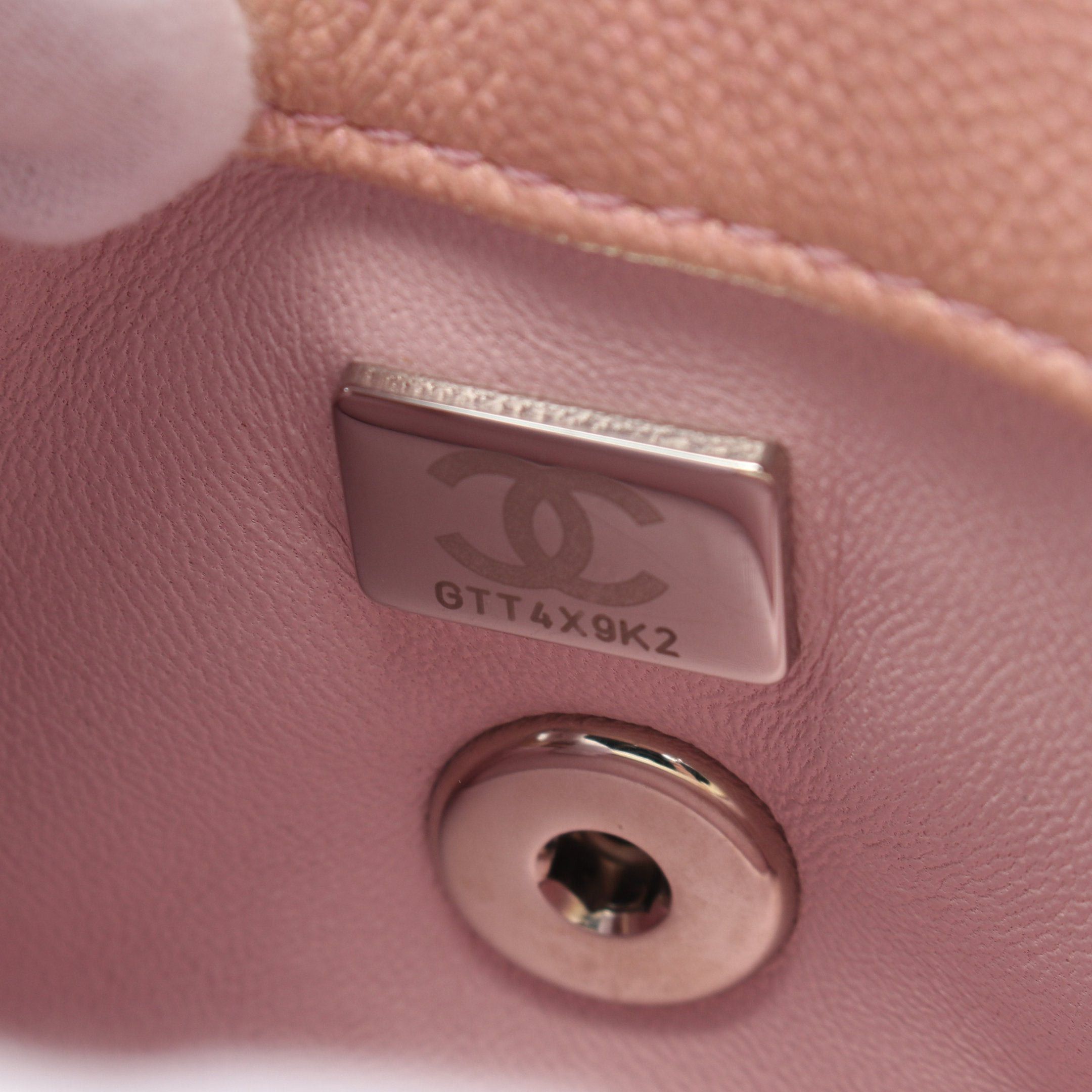 Chanel Chanel Coco Handle Xxs Top Handbag Leather Pink Silver Hardware Metallic Size ONE SIZE - 5 Thumbnail