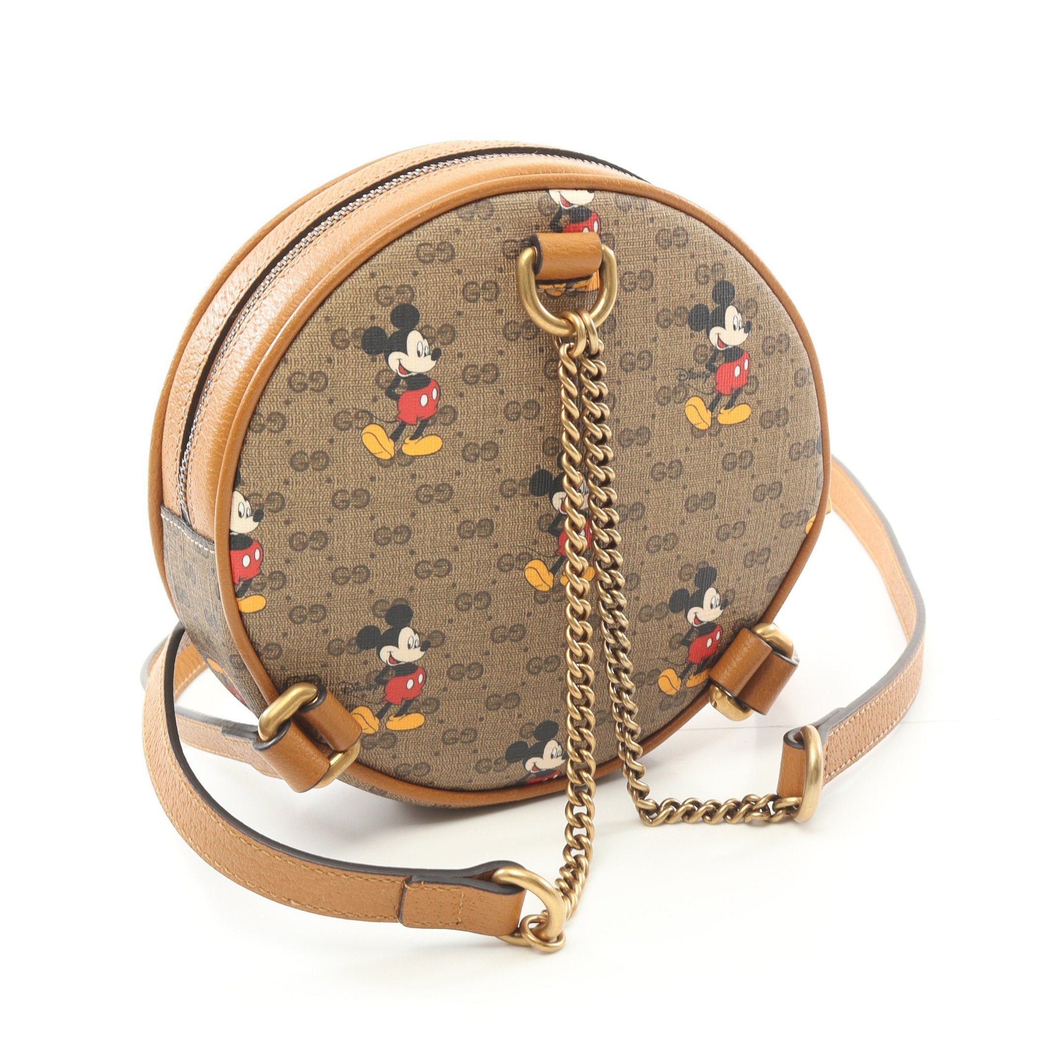 Gucci Gucci Gucci * Disney Ebony Mini Gg Supreme Rucksack Backpack Leather Beige Light Brown Multicolor Size ONE SIZE - 2 Thumbnail