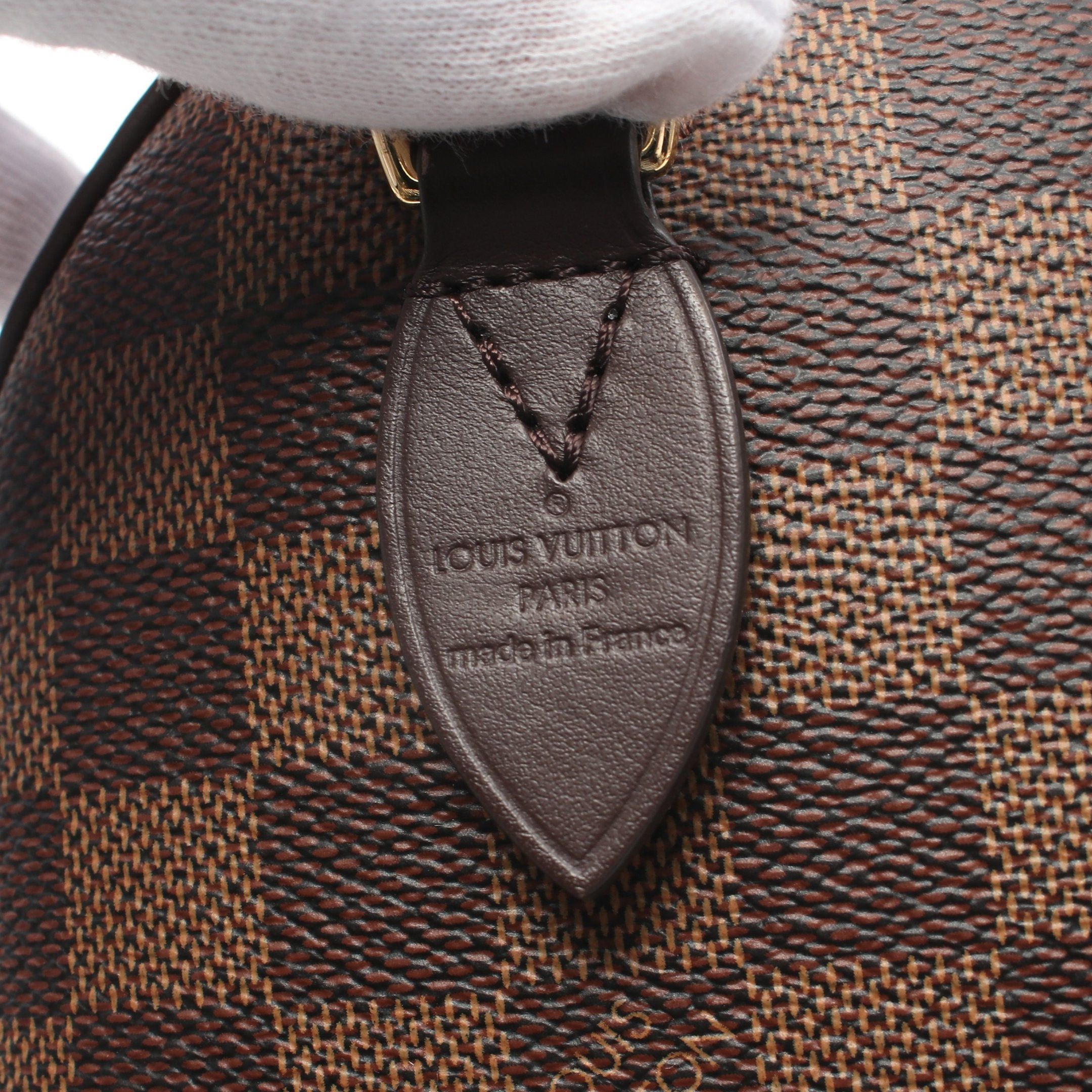 Louis Vuitton Louis Vuitton Speedy 20 Damier Ebene Handbag Leather Brown Size ONE SIZE - 4 Thumbnail