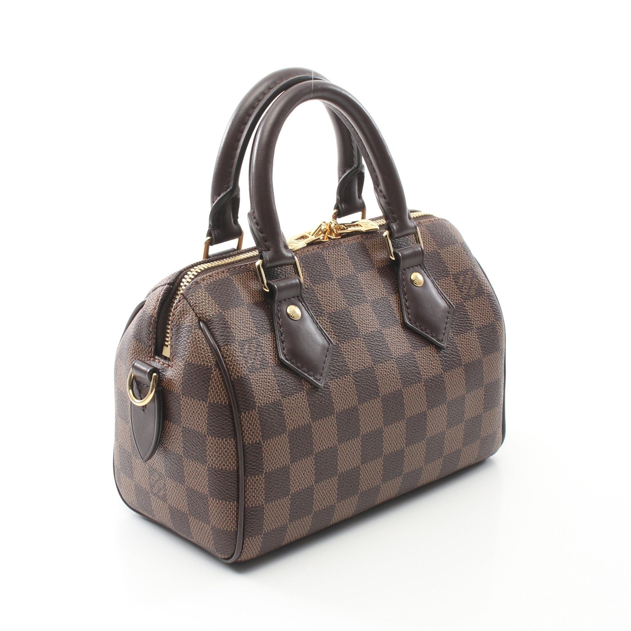 Louis Vuitton Louis Vuitton Speedy 20 Damier Ebene Handbag Leather Brown Size ONE SIZE - 2 Thumbnail