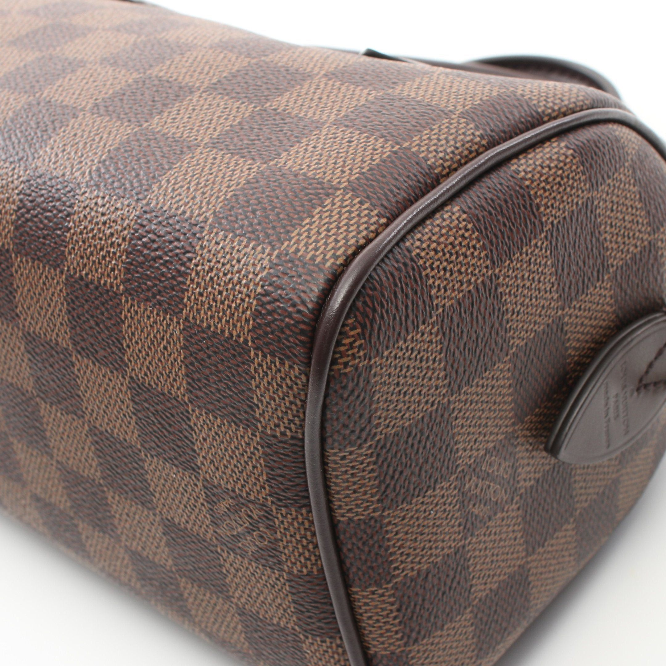 Louis Vuitton Louis Vuitton Speedy 20 Damier Ebene Handbag Leather Brown Size ONE SIZE - 5 Thumbnail