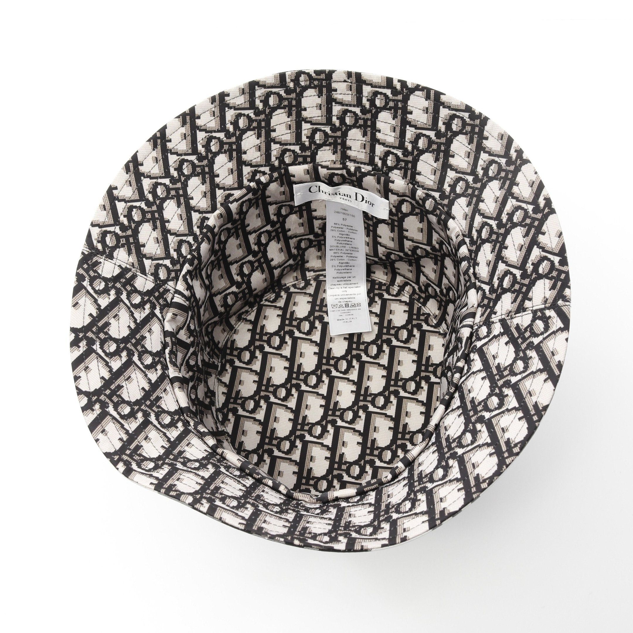 Dior Dior Bucket Hat Check Fabric Black White Reversible Size ONE SIZE - 3 Thumbnail