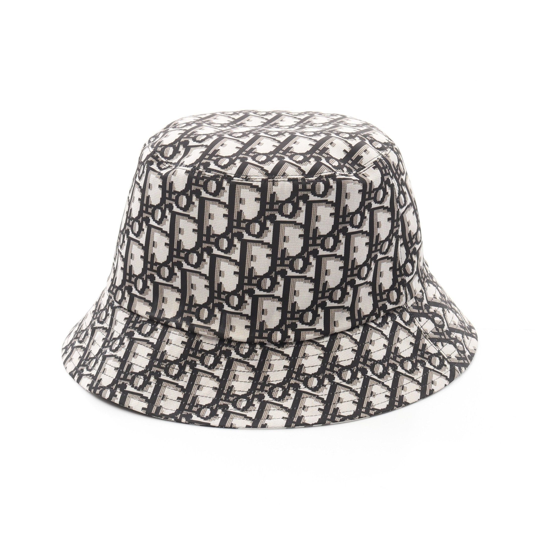 Dior Dior Bucket Hat Check Fabric Black White Reversible Size ONE SIZE - 6 Thumbnail