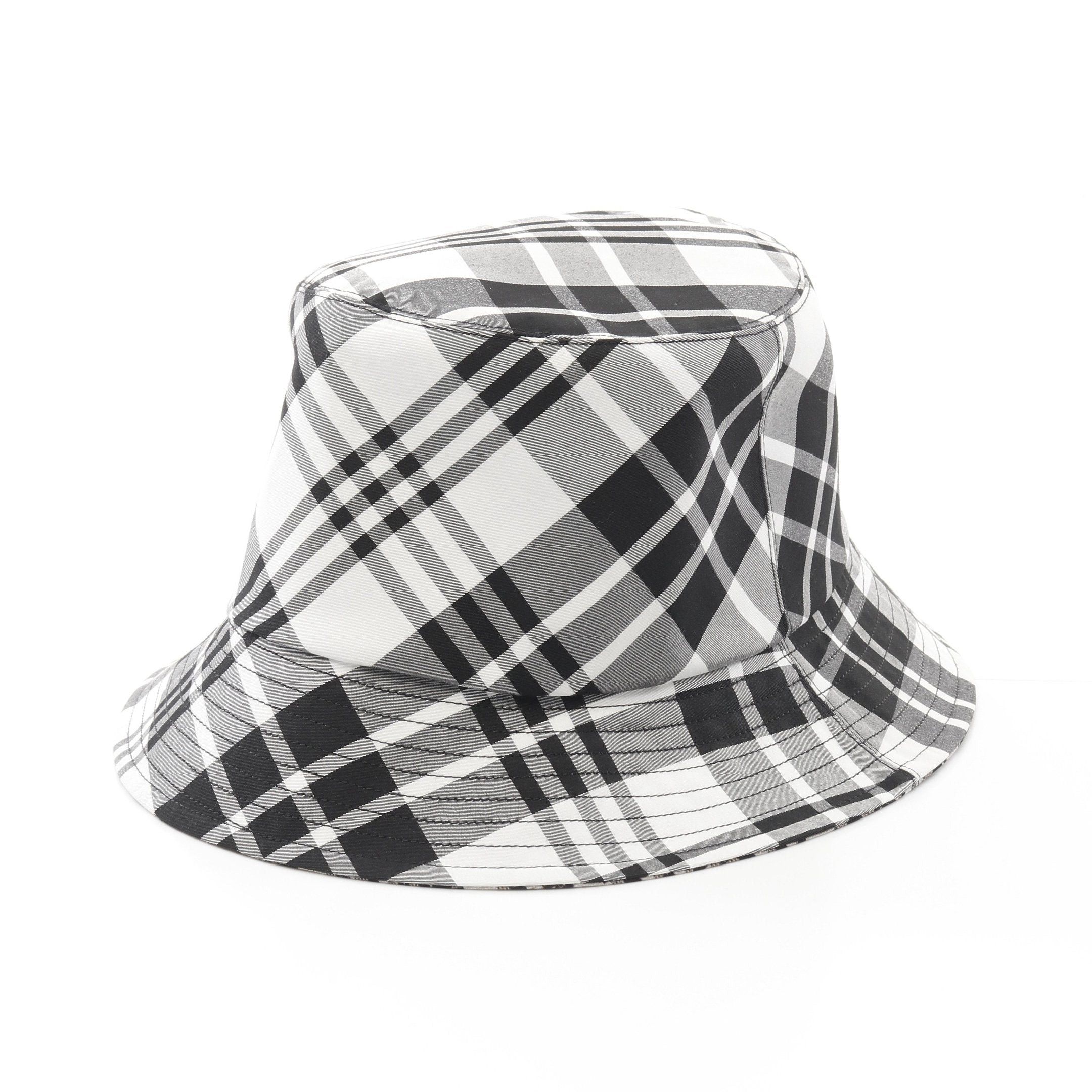 Dior Dior Bucket Hat Check Fabric Black White Reversible Size ONE SIZE - 2 Thumbnail