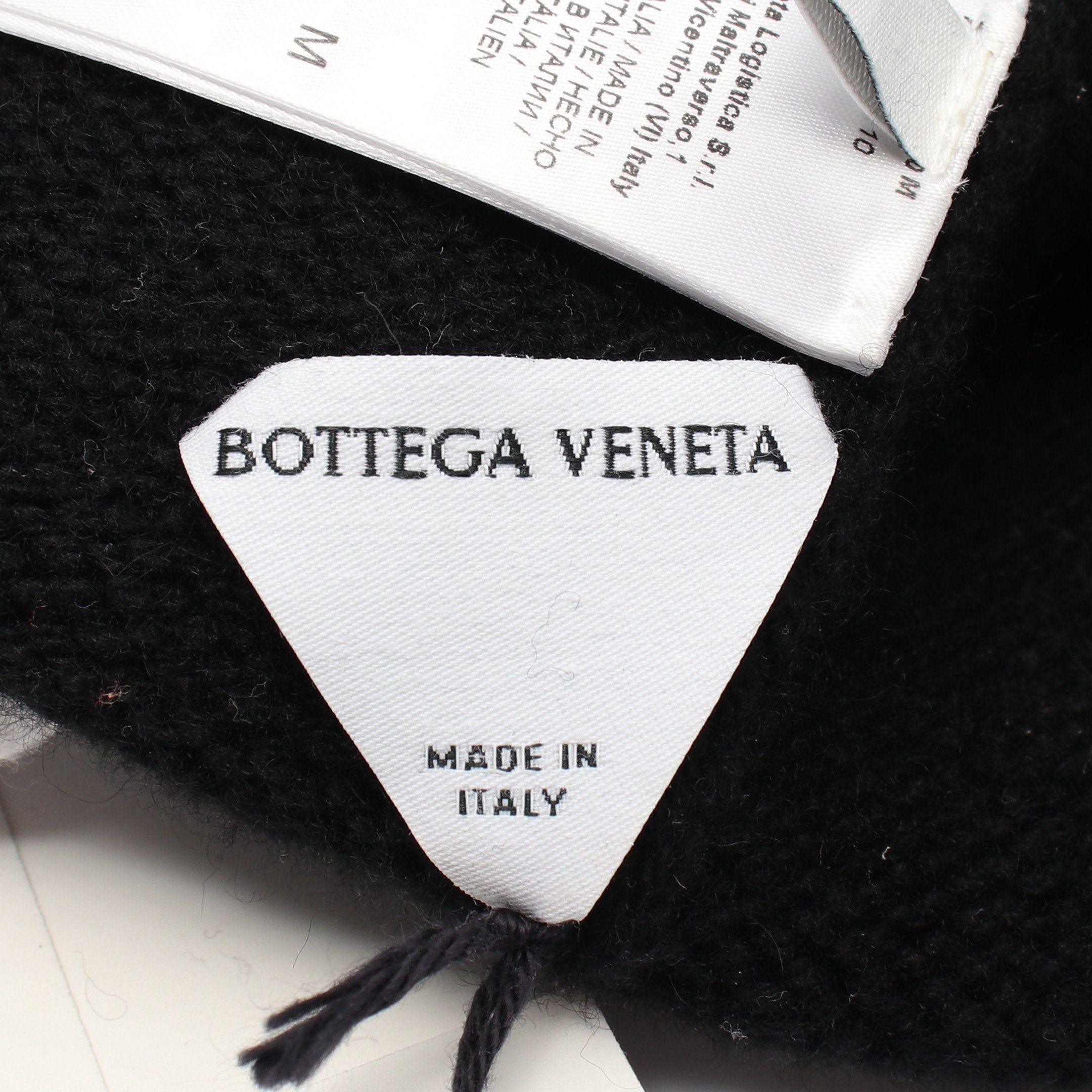 Bottega Veneta Bottega Veneta Knit Cap Beanie Wool Cashmere Black Light Green Size ONE SIZE - 4 Thumbnail