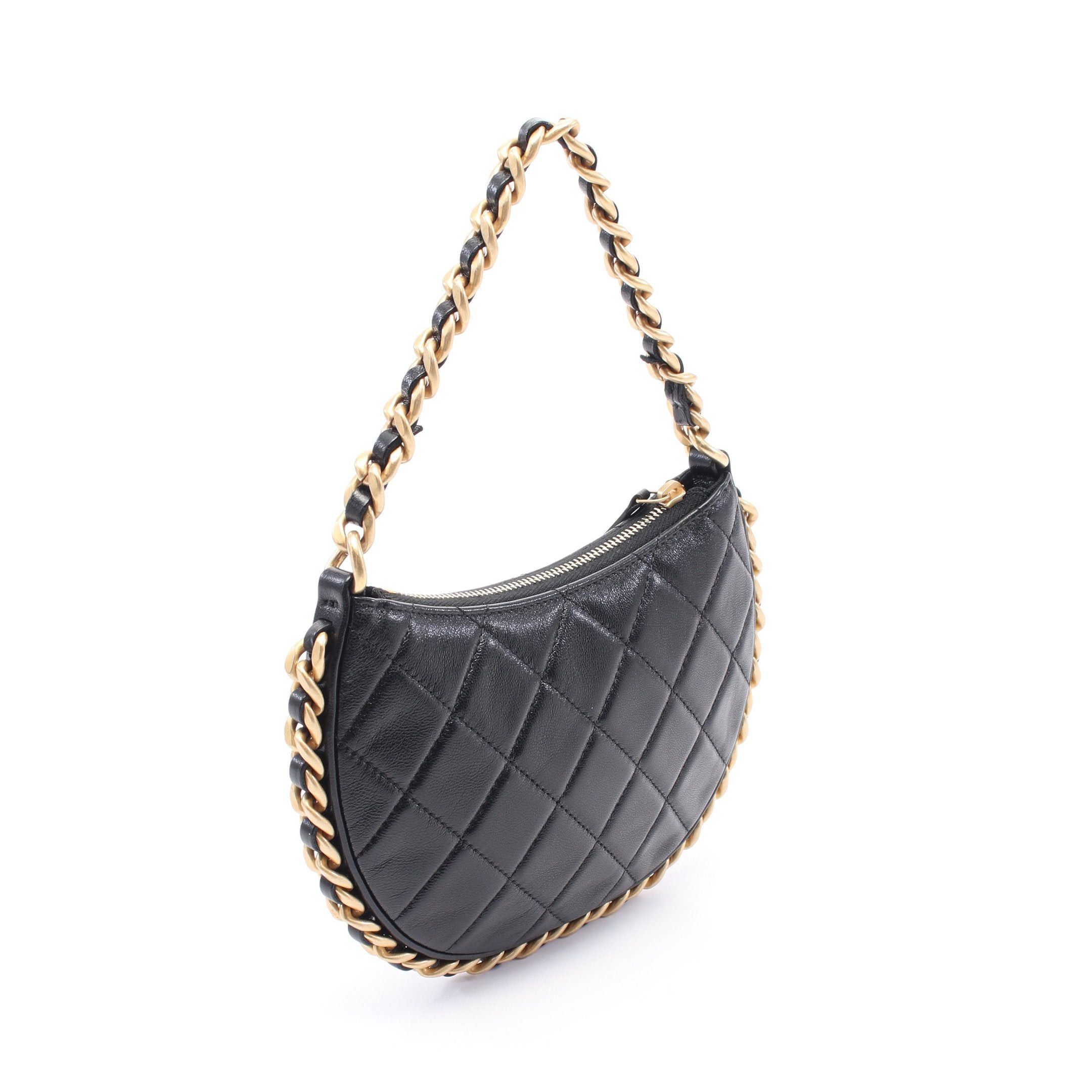 Chanel Chanel Matelasse Chain Shoulder Bag Leather Black Gold Hardware Size ONE SIZE - 2 Thumbnail