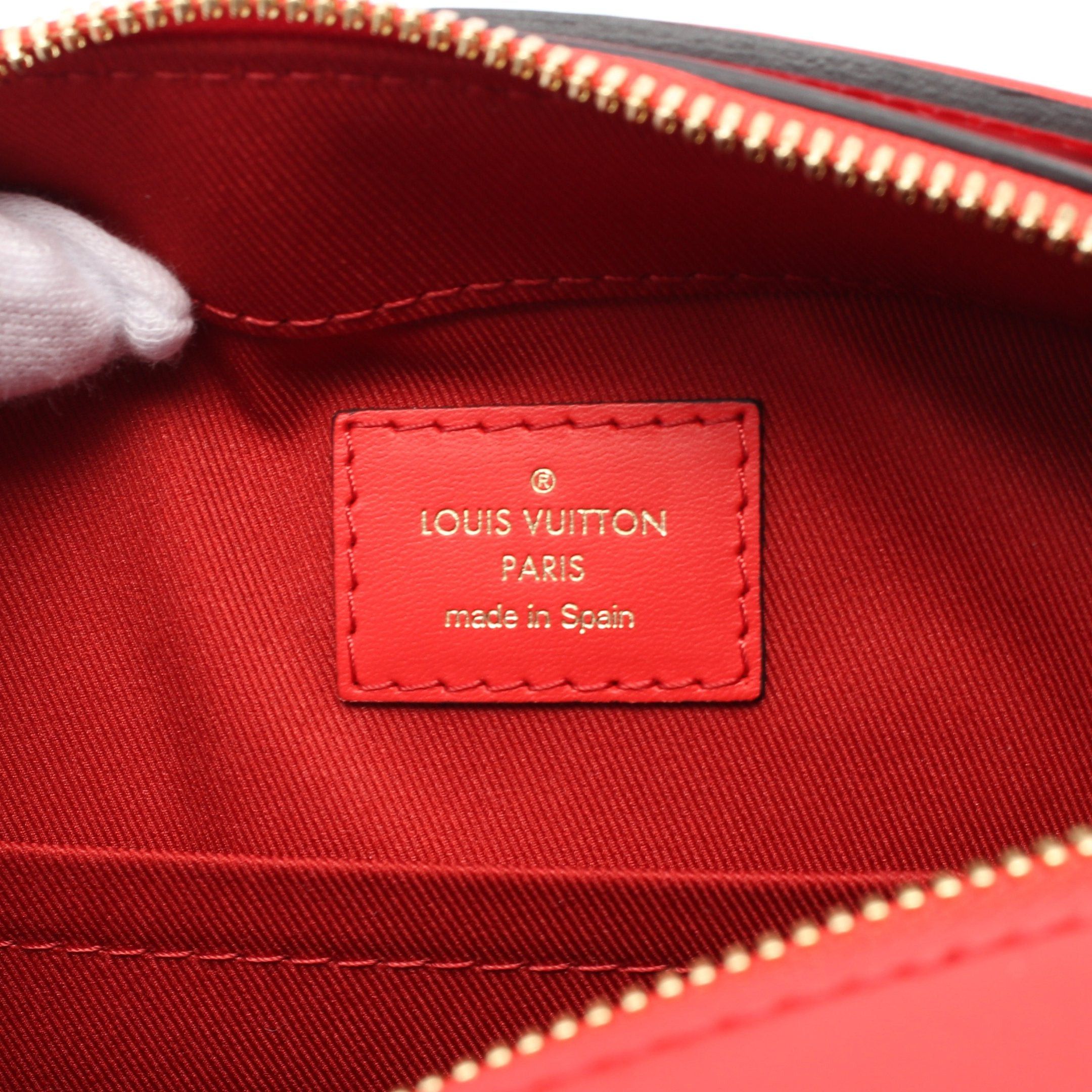 Louis Vuitton Louis Vuitton Saintonge Monogram Coquelicot Shoulder Bag Leather Brown Red Size ONE SIZE - 4 Thumbnail