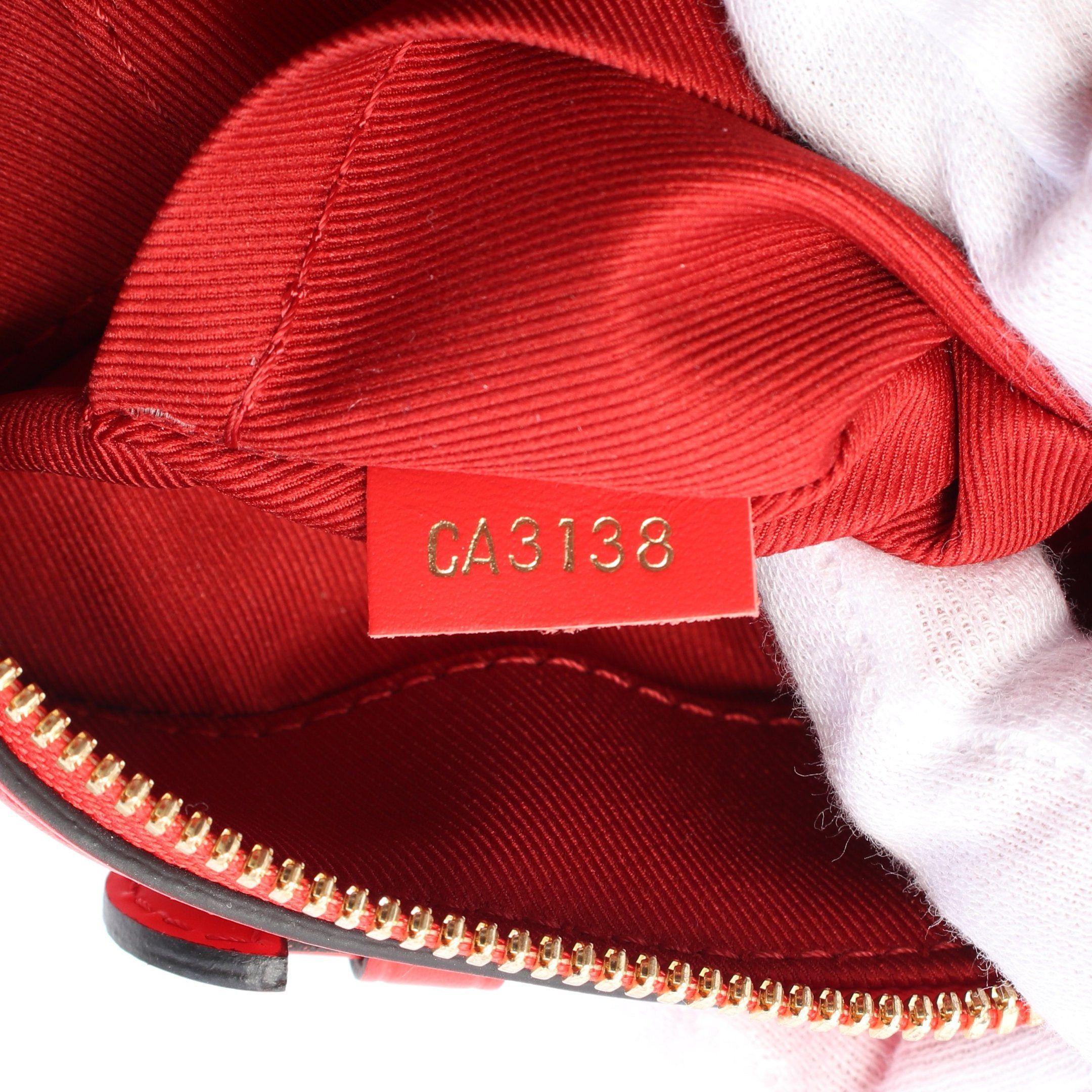 Louis Vuitton Louis Vuitton Saintonge Monogram Coquelicot Shoulder Bag Leather Brown Red Size ONE SIZE - 5 Thumbnail
