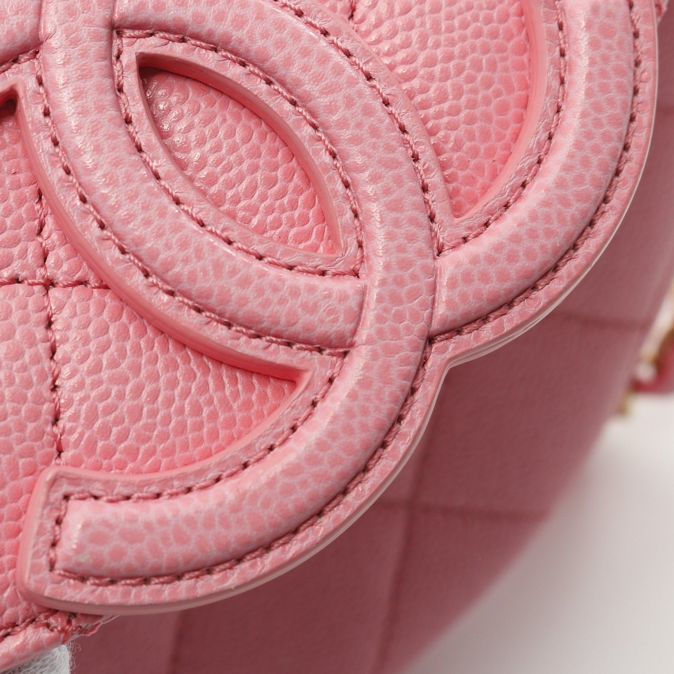 Chanel Chanel Matelasse Mini Messenger Chain Shoulder Bag Caviar Skin Pink Gold Hardware Size ONE SIZE - 9 Thumbnail