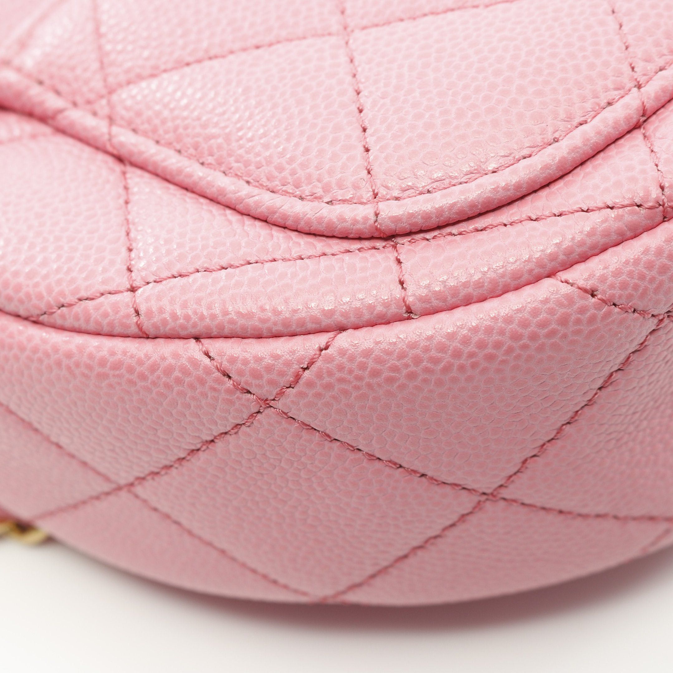 Chanel Chanel Matelasse Mini Messenger Chain Shoulder Bag Caviar Skin Pink Gold Hardware Size ONE SIZE - 10 Thumbnail