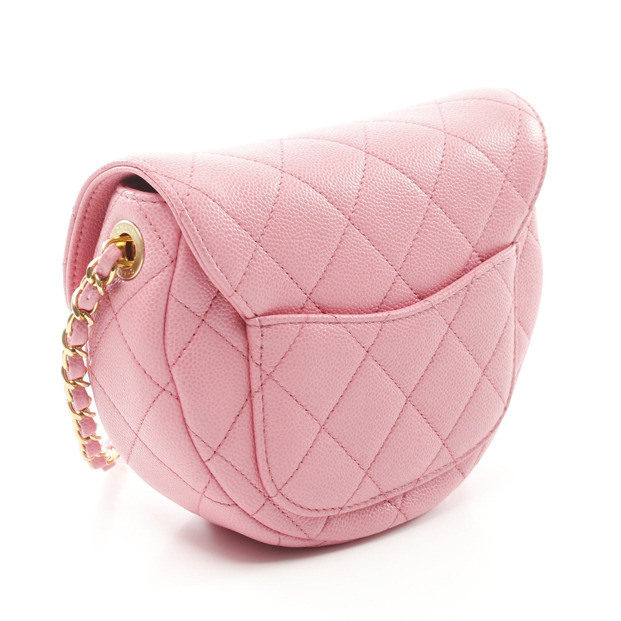 Chanel Chanel Matelasse Mini Messenger Chain Shoulder Bag Caviar Skin Pink Gold Hardware Size ONE SIZE - 2 Thumbnail