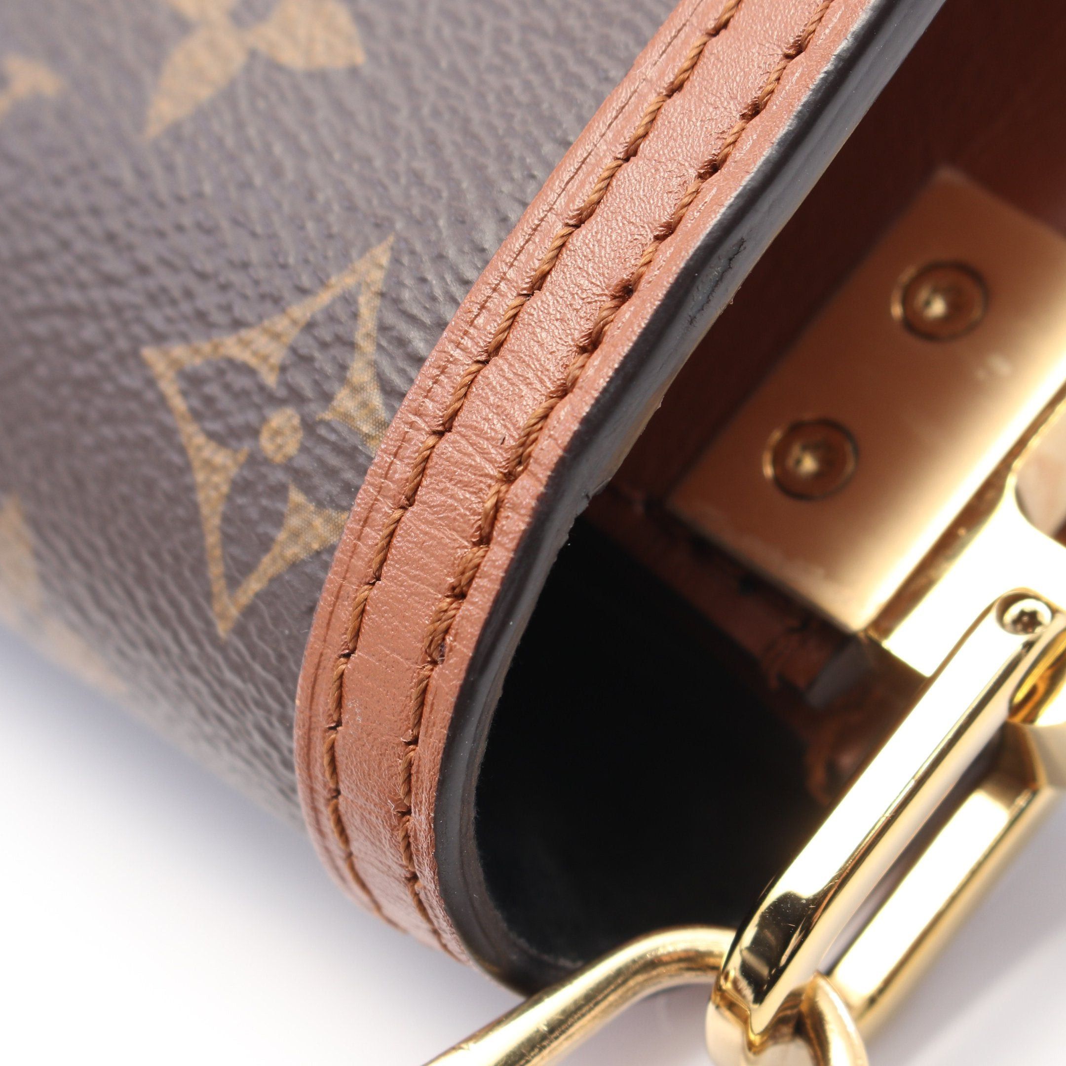 Louis Vuitton Louis Vuitton Dauphine Mini Monogram Reverse Shoulder Bag Leather Brown Beige Size ONE SIZE - 7 Thumbnail