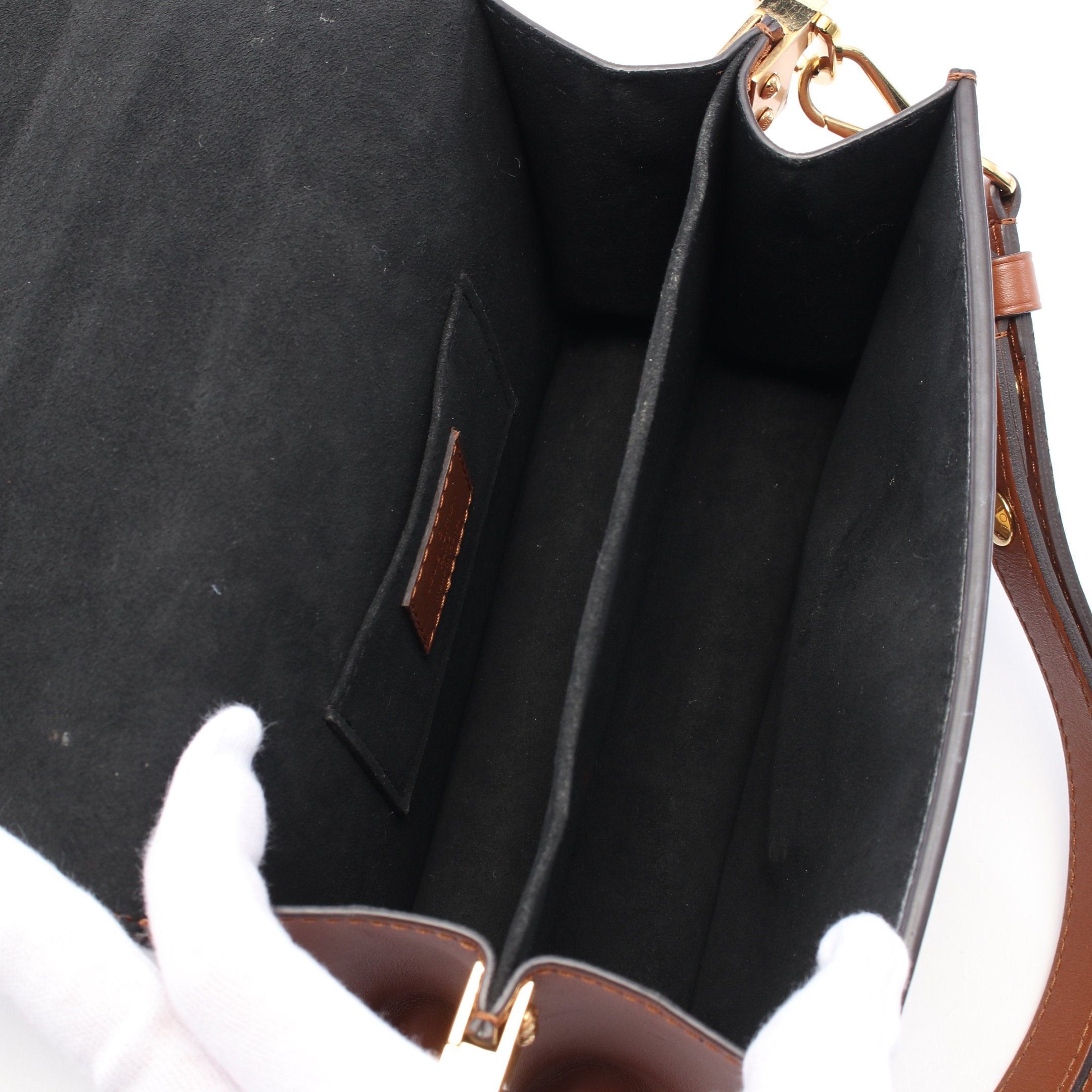 Louis Vuitton Louis Vuitton Dauphine Mini Monogram Reverse Shoulder Bag Leather Brown Beige Size ONE SIZE - 3 Thumbnail